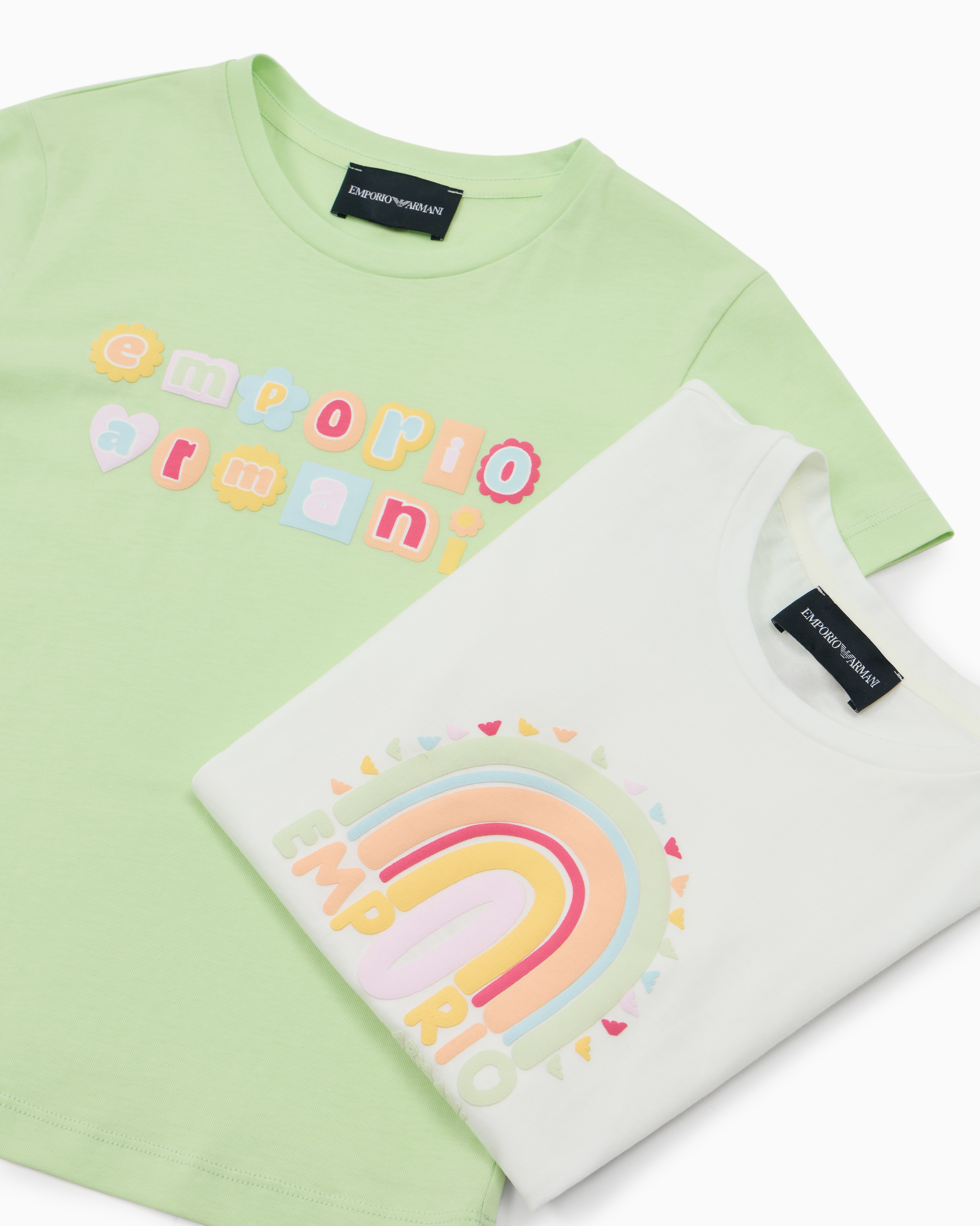 クロエ ARMANI ストライプTシャツ 14A シャツ ライトウール キモノスリーブ | Emporio Armani