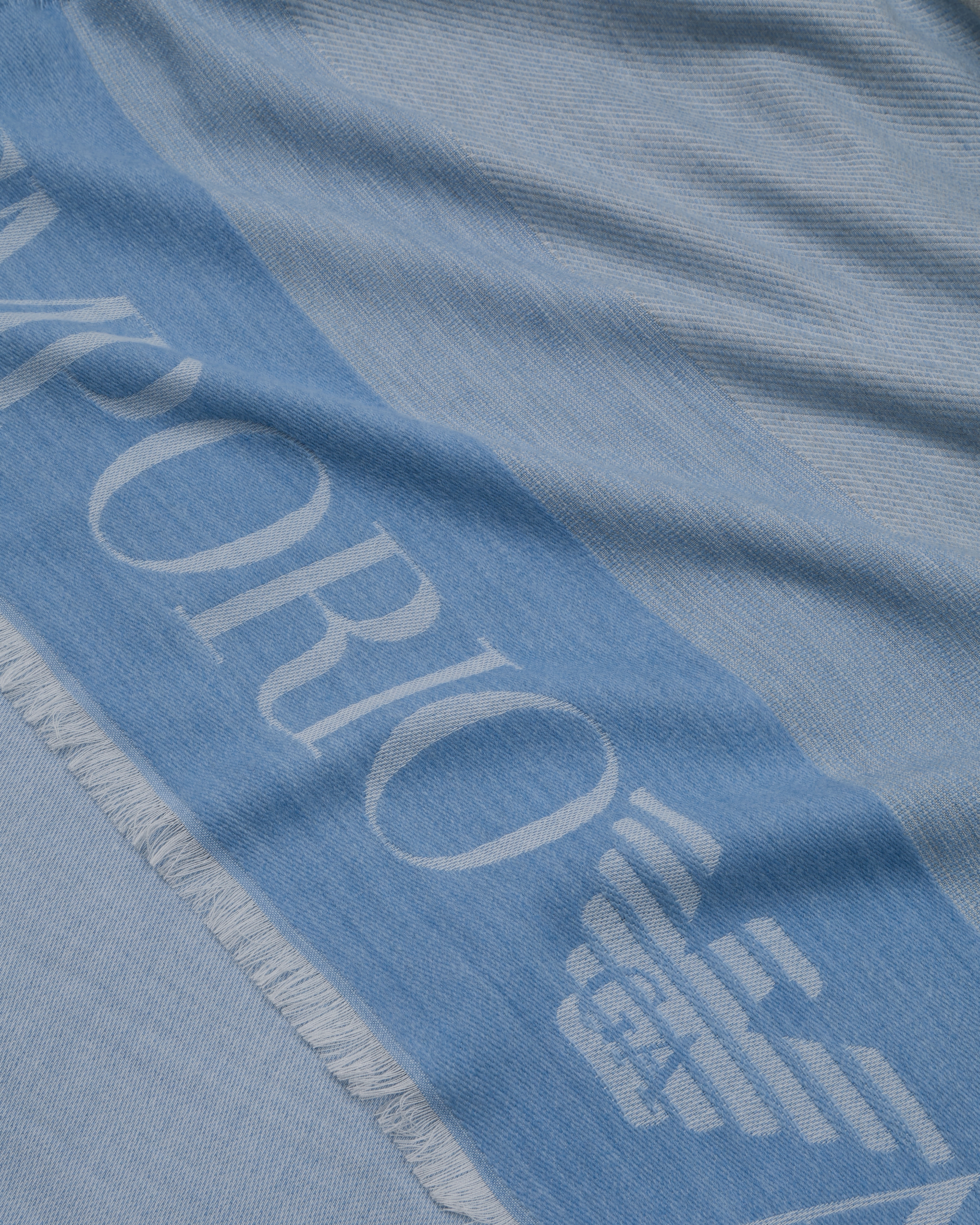 Emporio Armani Official Store Stole With Multicoloured Vertical Bands In Beige