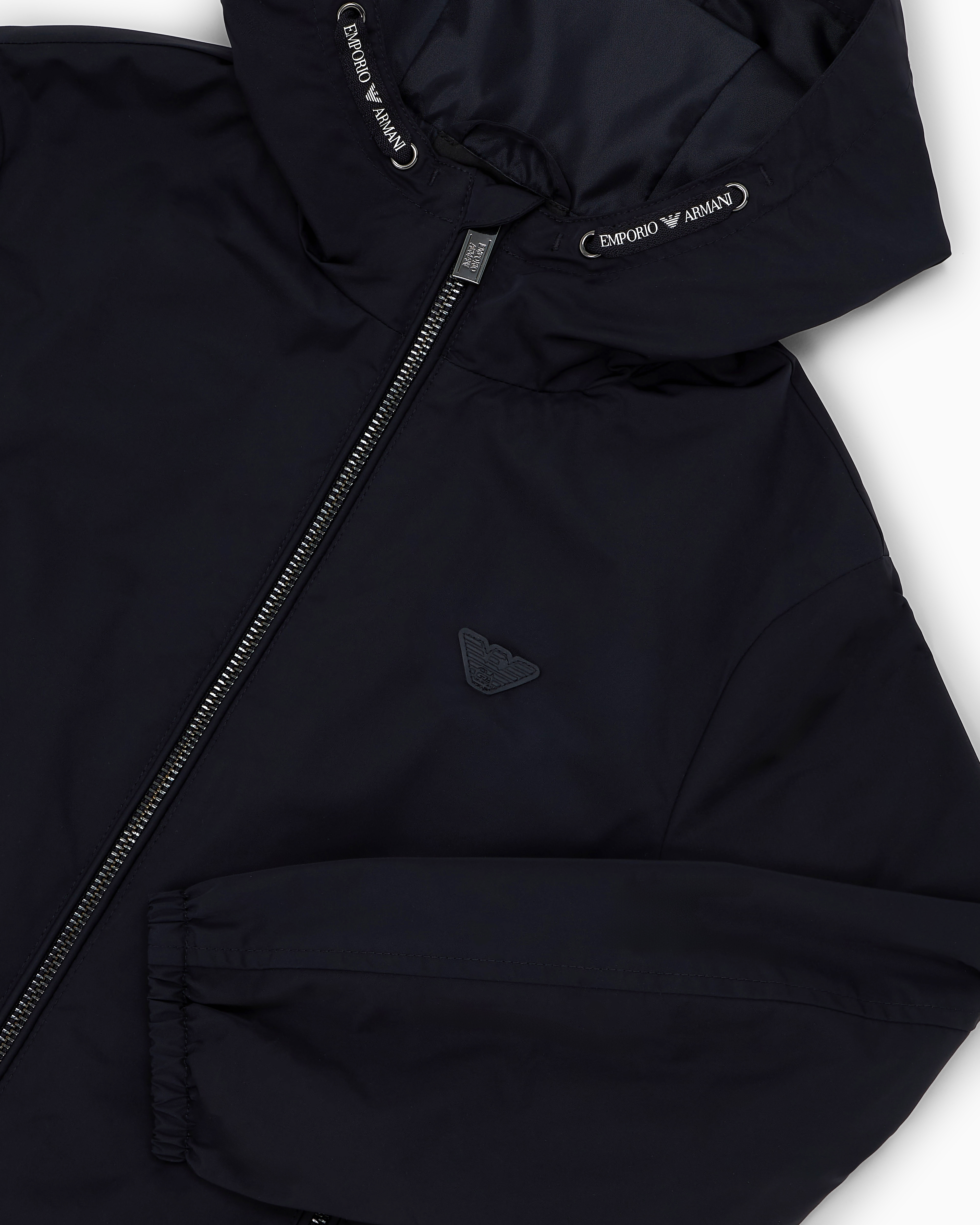 EMPORIO ARMANI NYLON HOODED BLOUSON