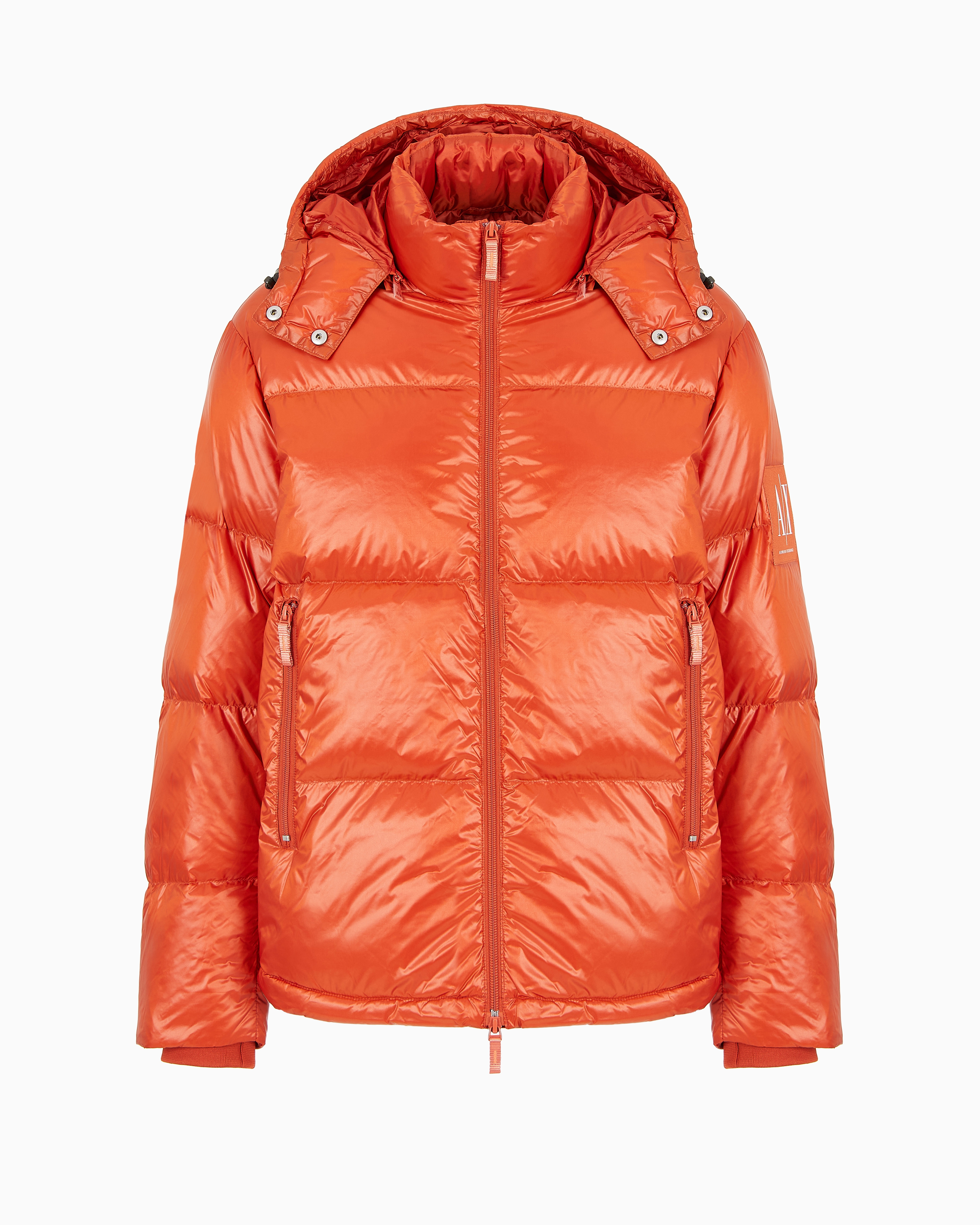 SEE SEE PUFF JACKET【ORANGE】 Bright Orange Puffer Jacket