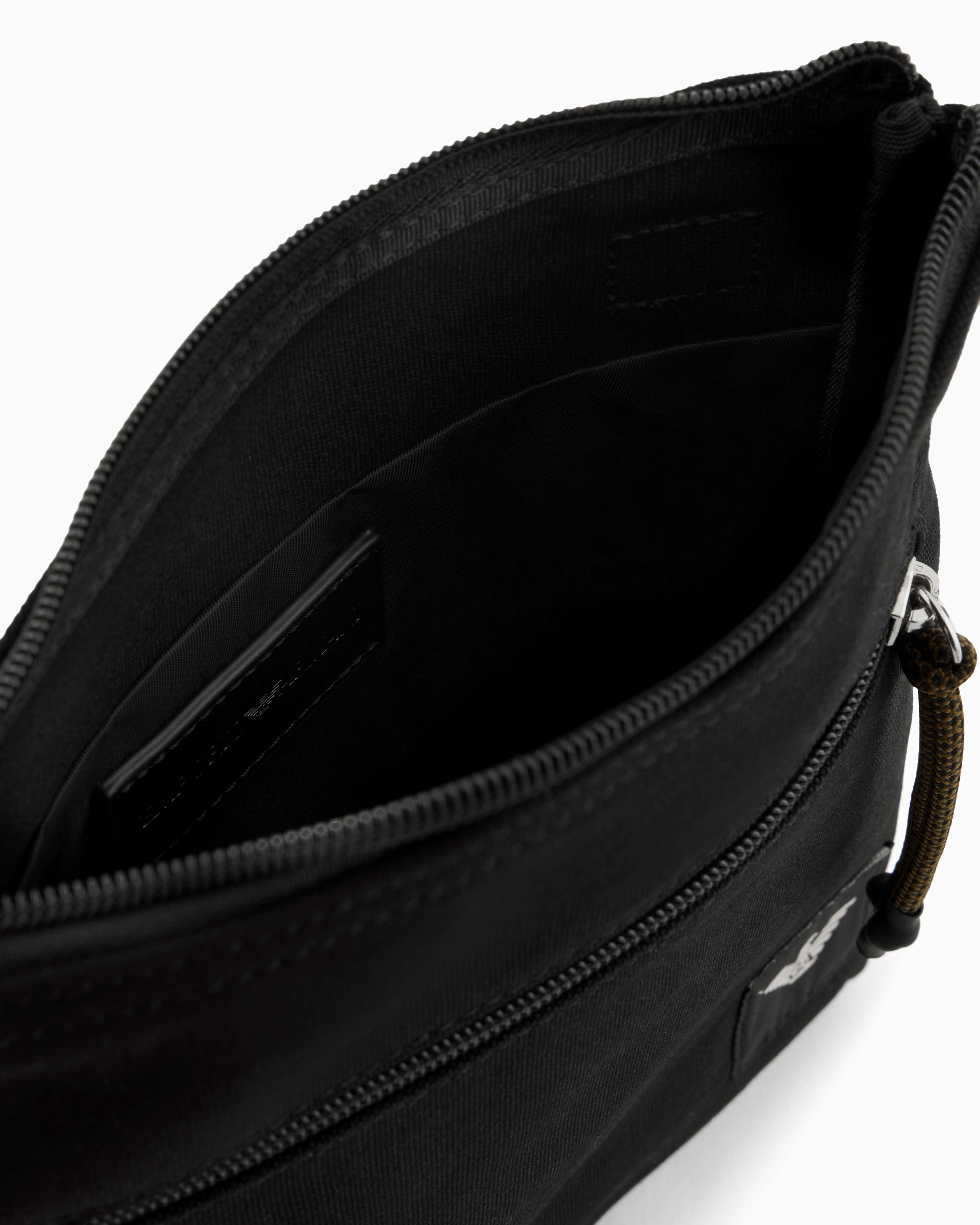 フラットショルダーバッグ キャンバス | Emporio Armani