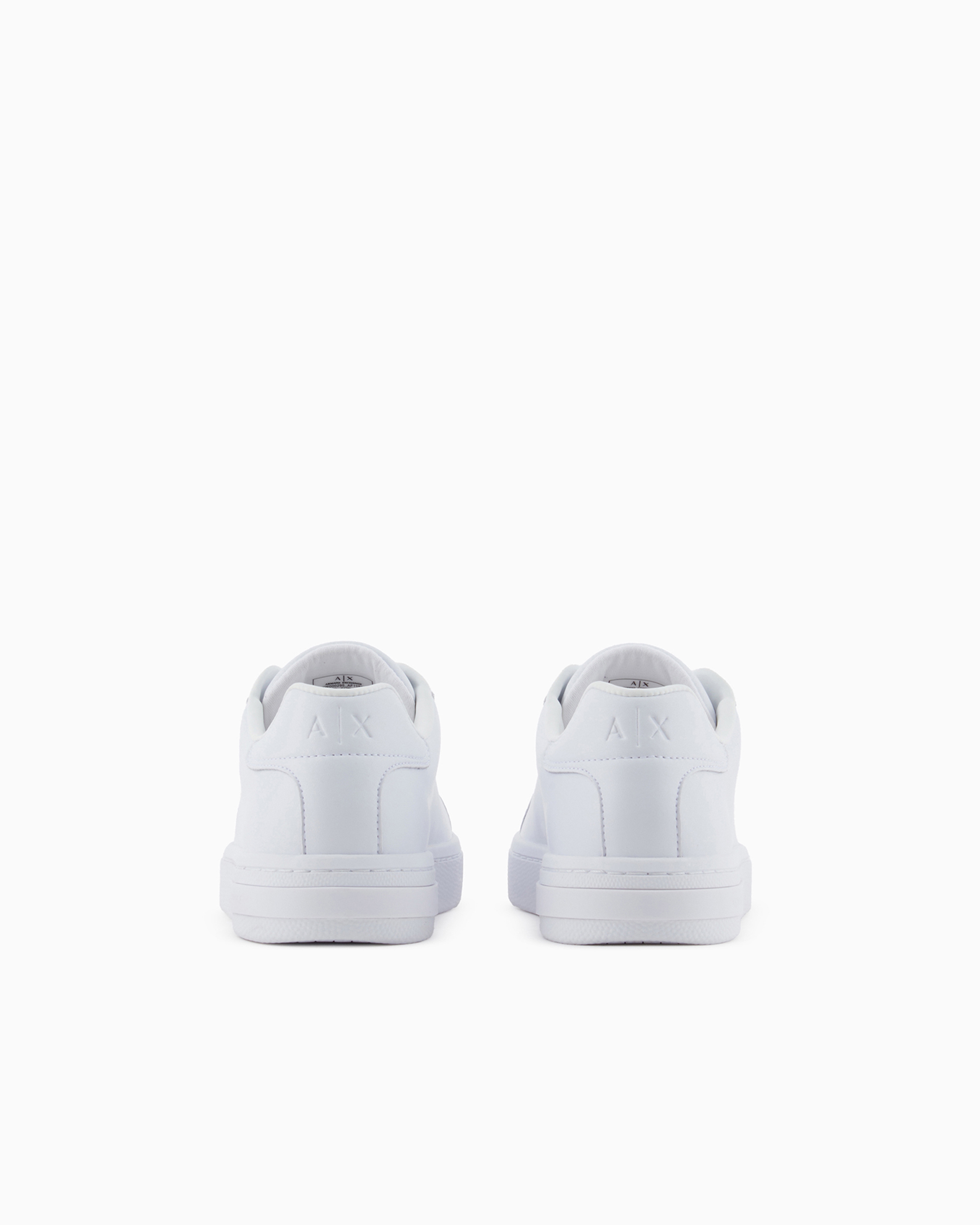 Shop Armani Exchange Sneakers With Laces And Logo In White