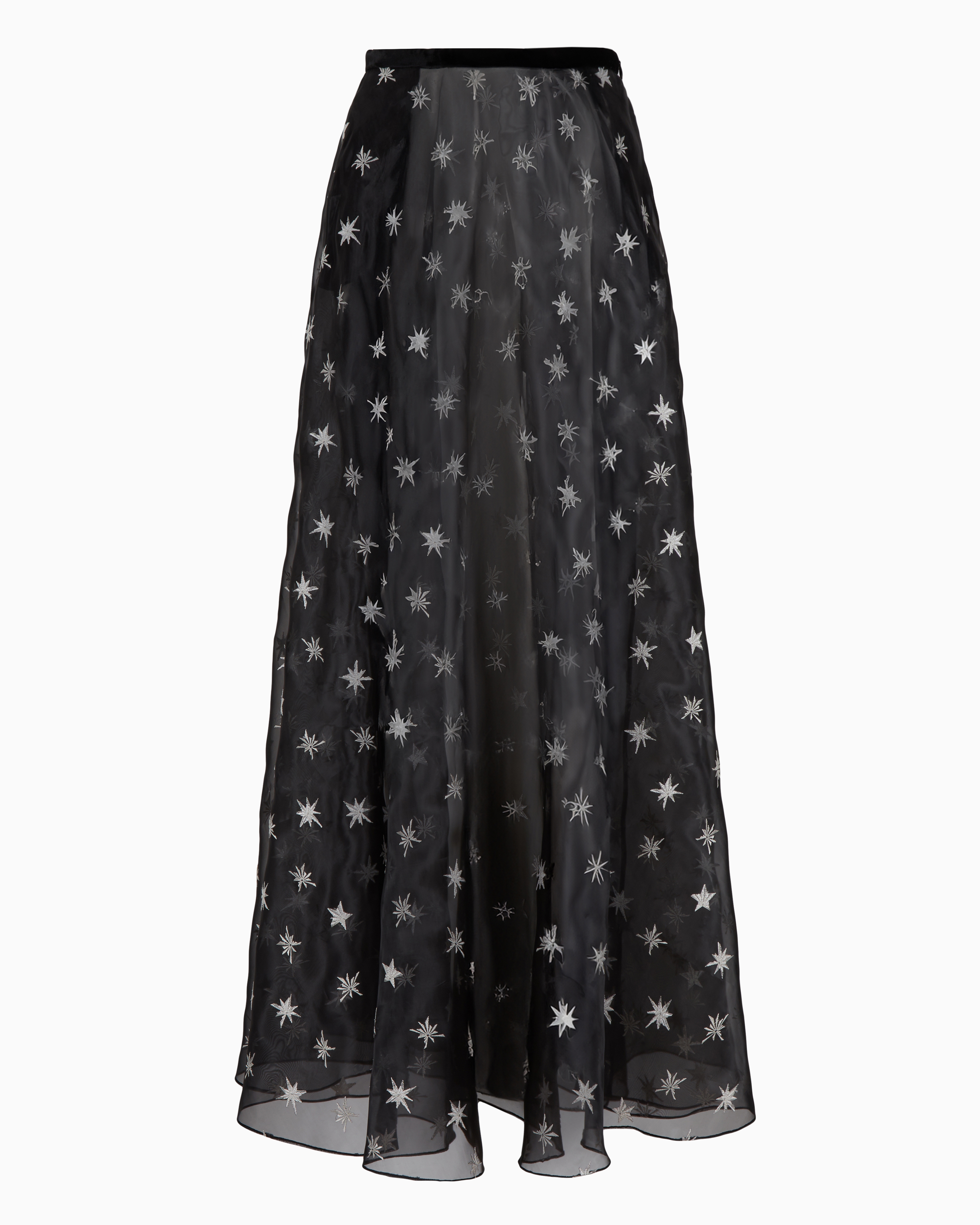 スカート EMPORIO ARMANI Design Skirt Emporio Armani Pleated Striped Side-Slit Midi Skirt | Neiman
