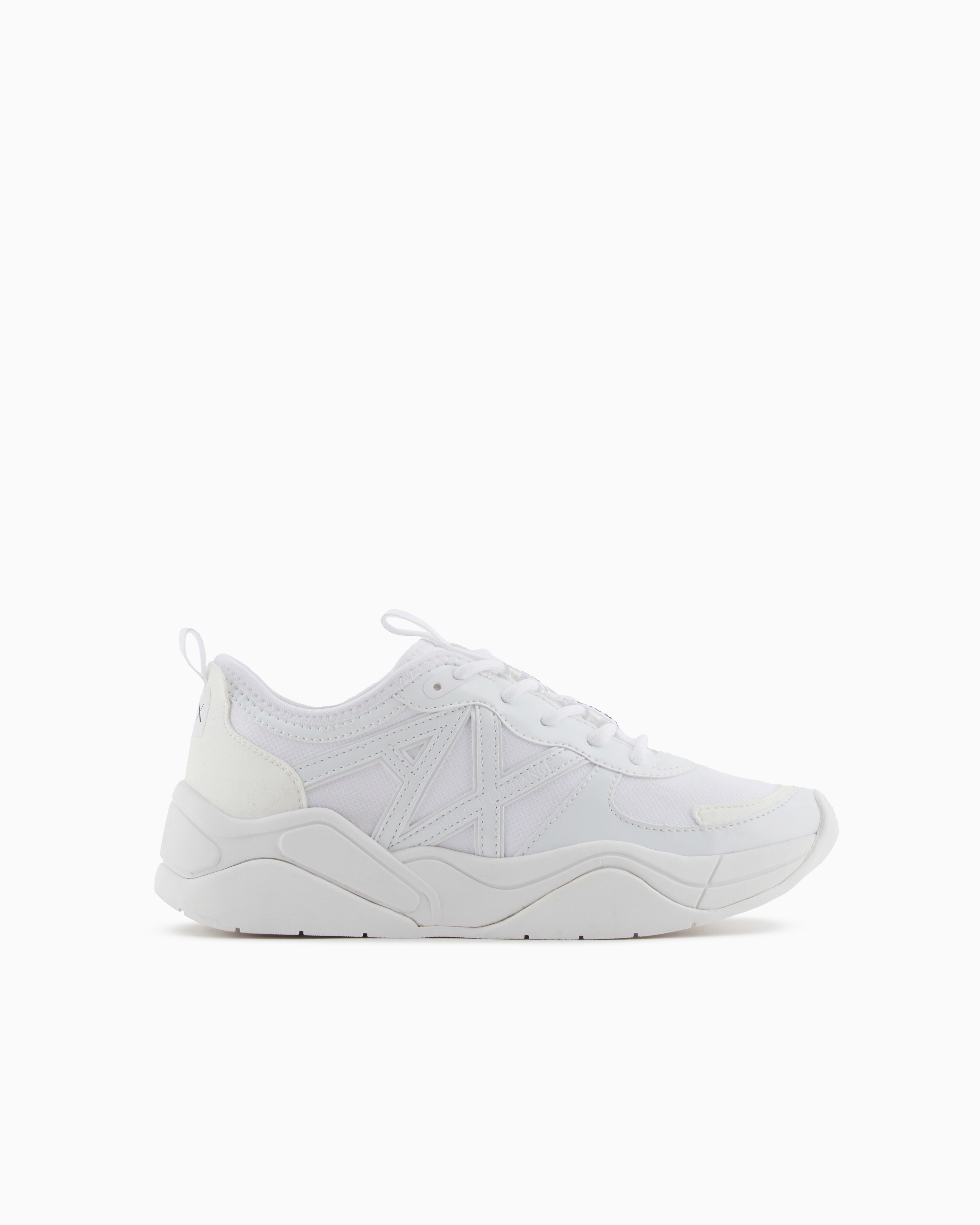 Armani Exchange Chunky Sport Sneakers In White