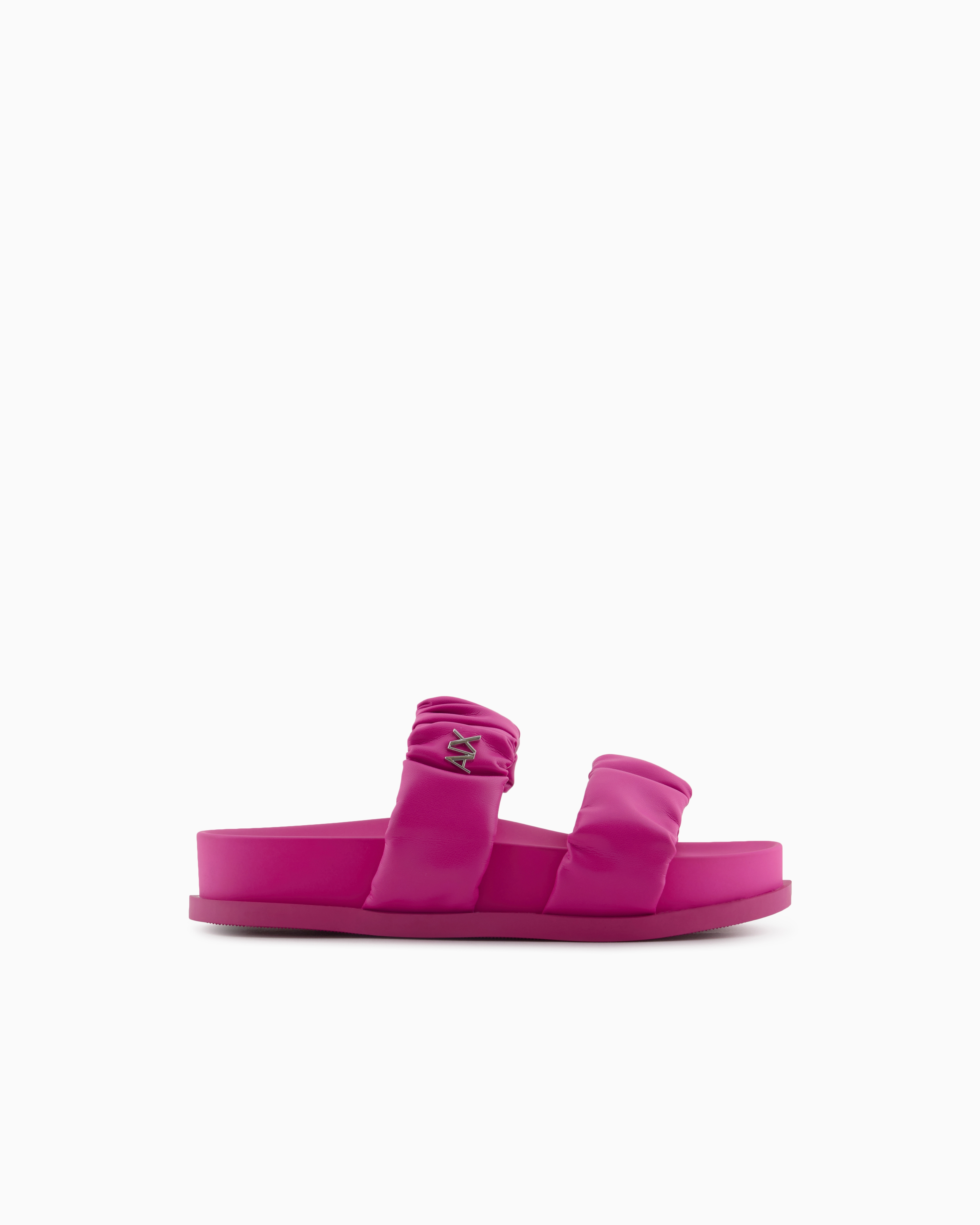 Armani Exchange Sandals In Fuchsia
