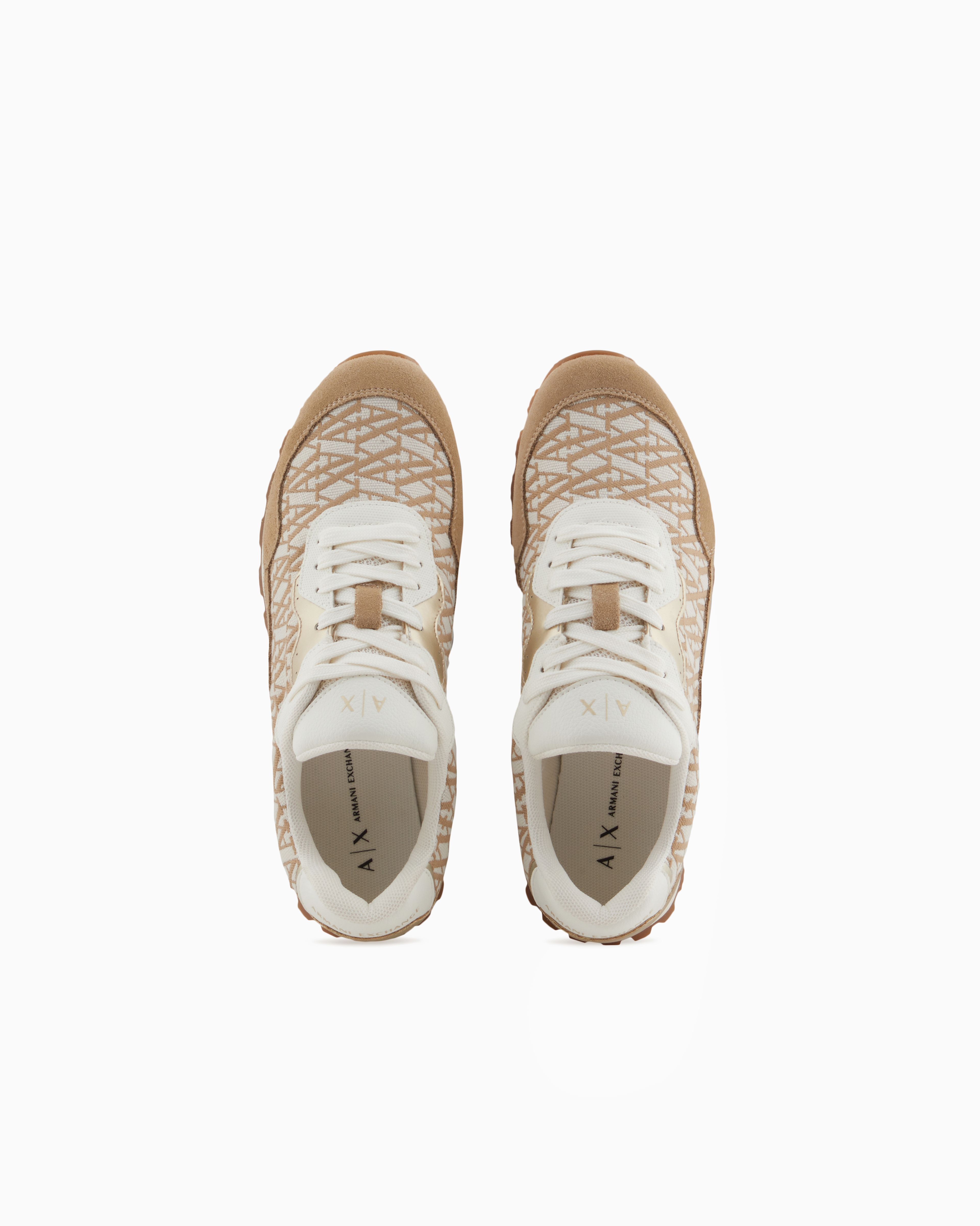 Armani Exchange Sneakers In Camel