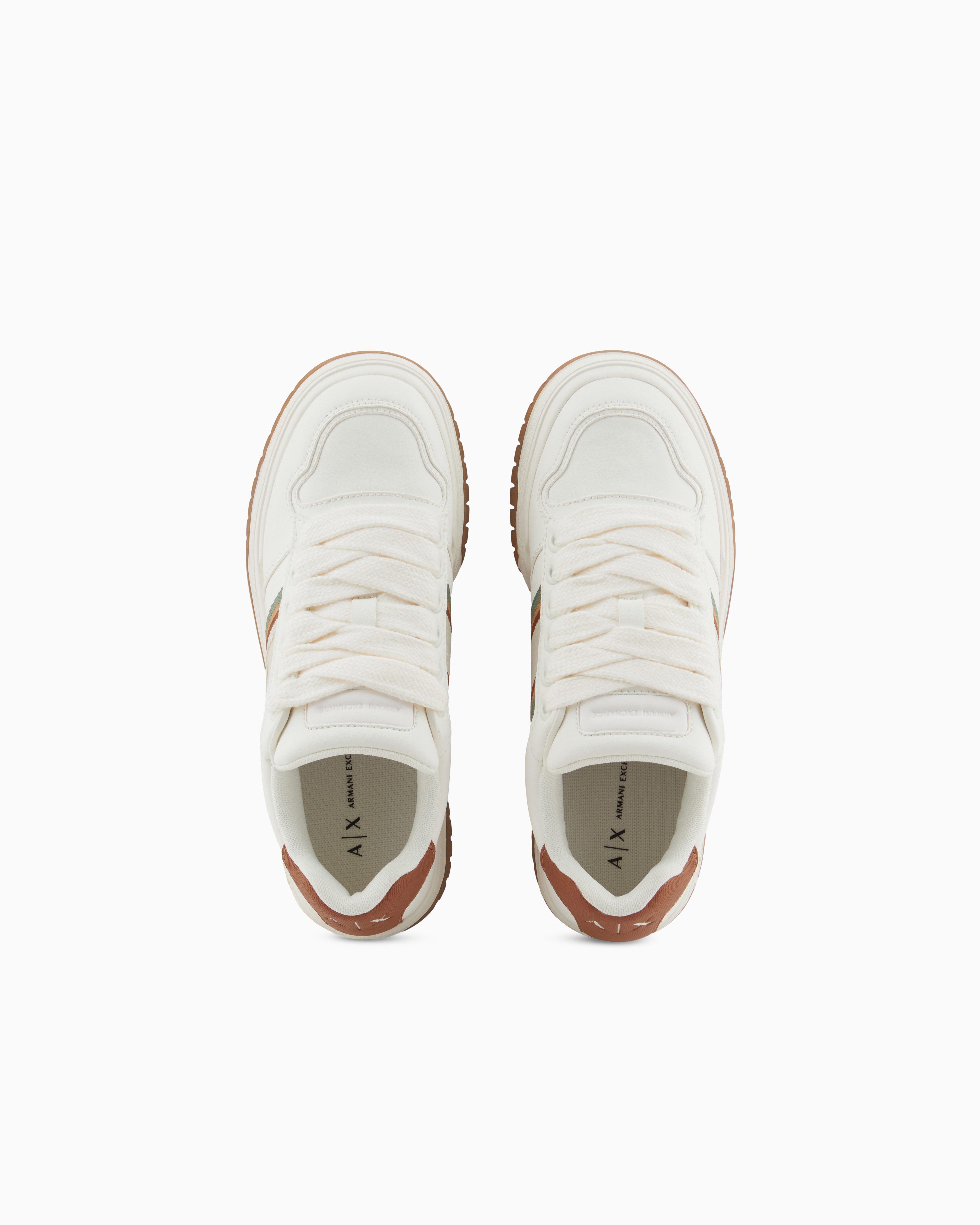 Armani Exchange Sneakers In White