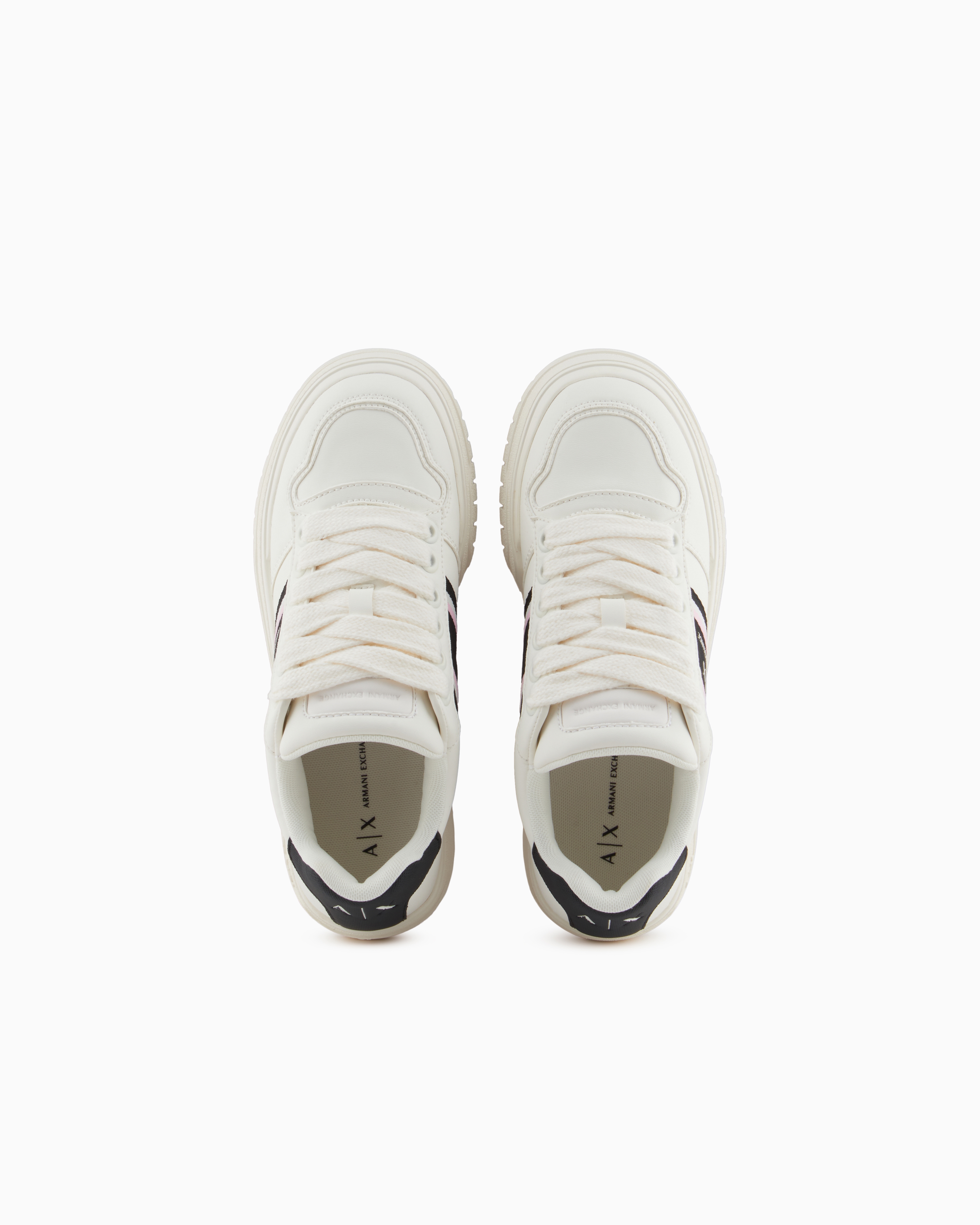 Armani Exchange Sneakers In White