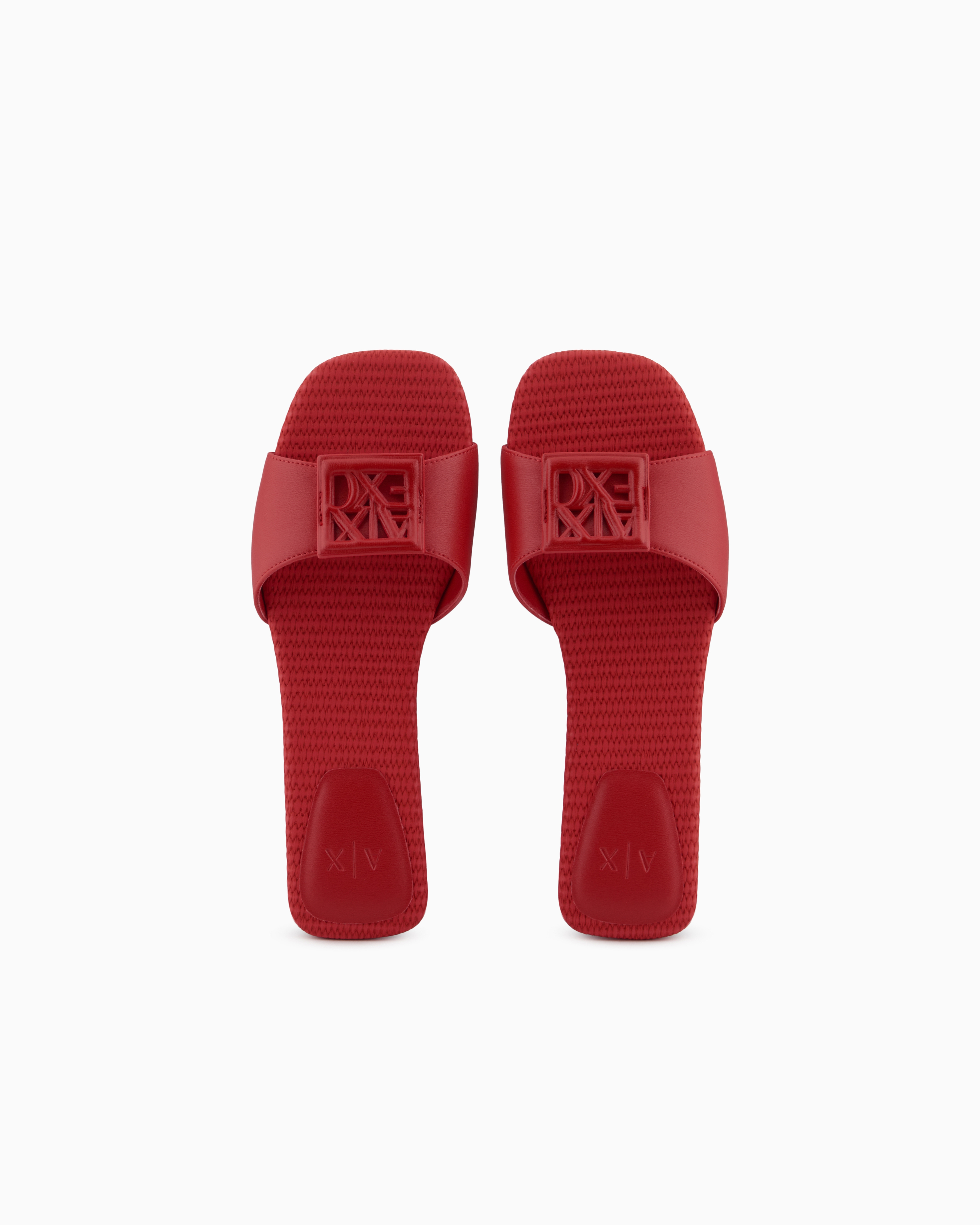 Armani Exchange Sandals In Red