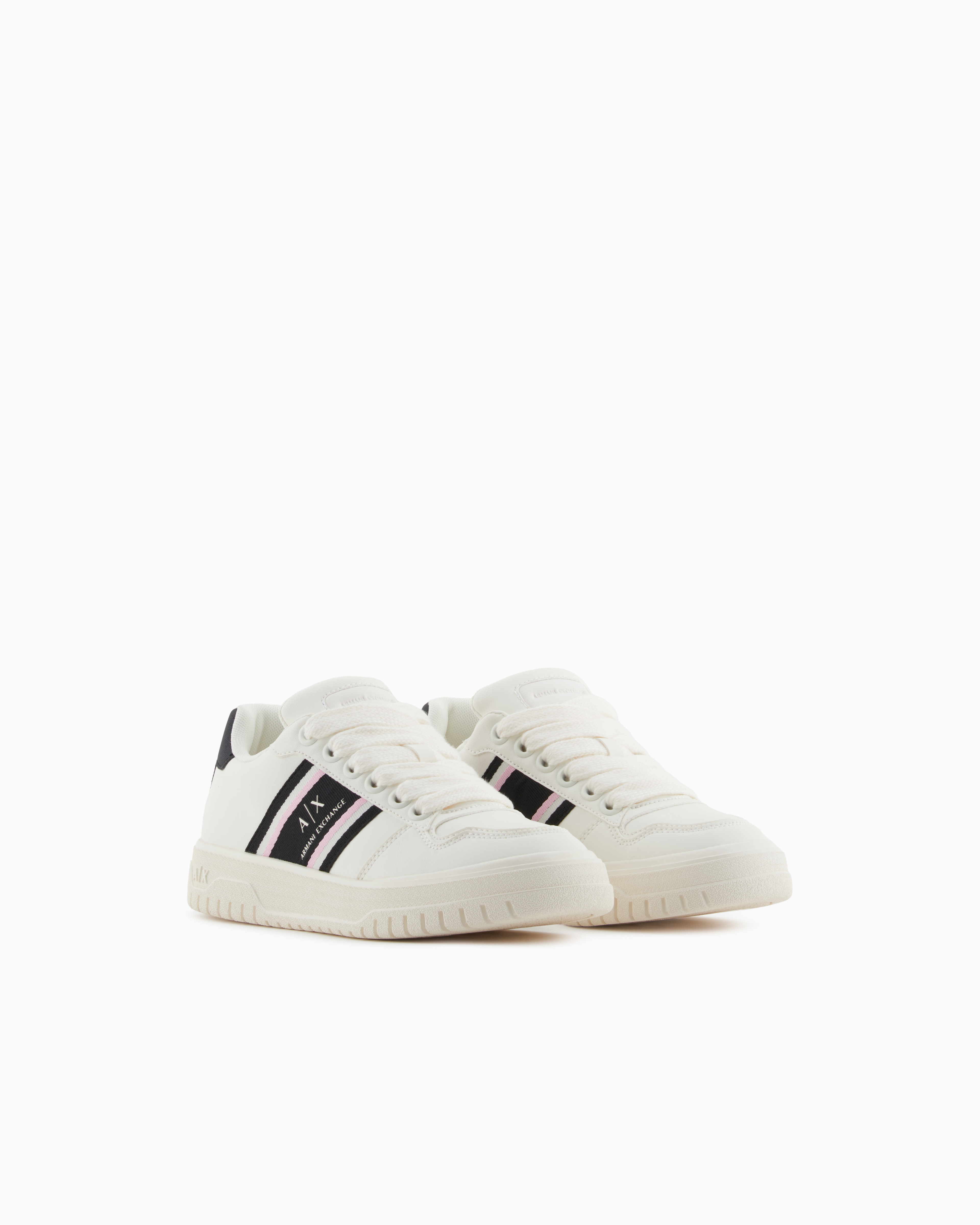 Armani Exchange Sneakers In White
