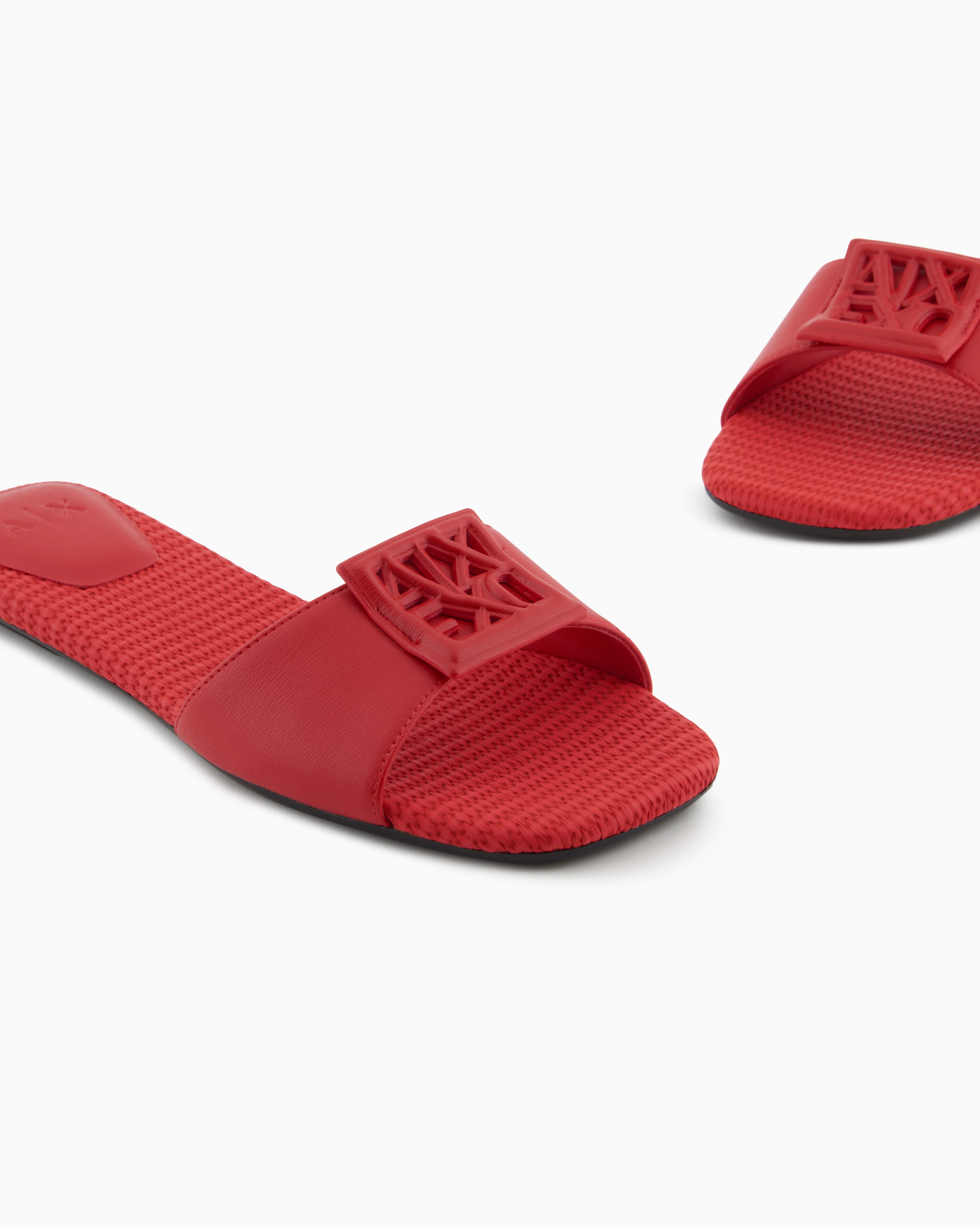 Armani Exchange Sandals In Red