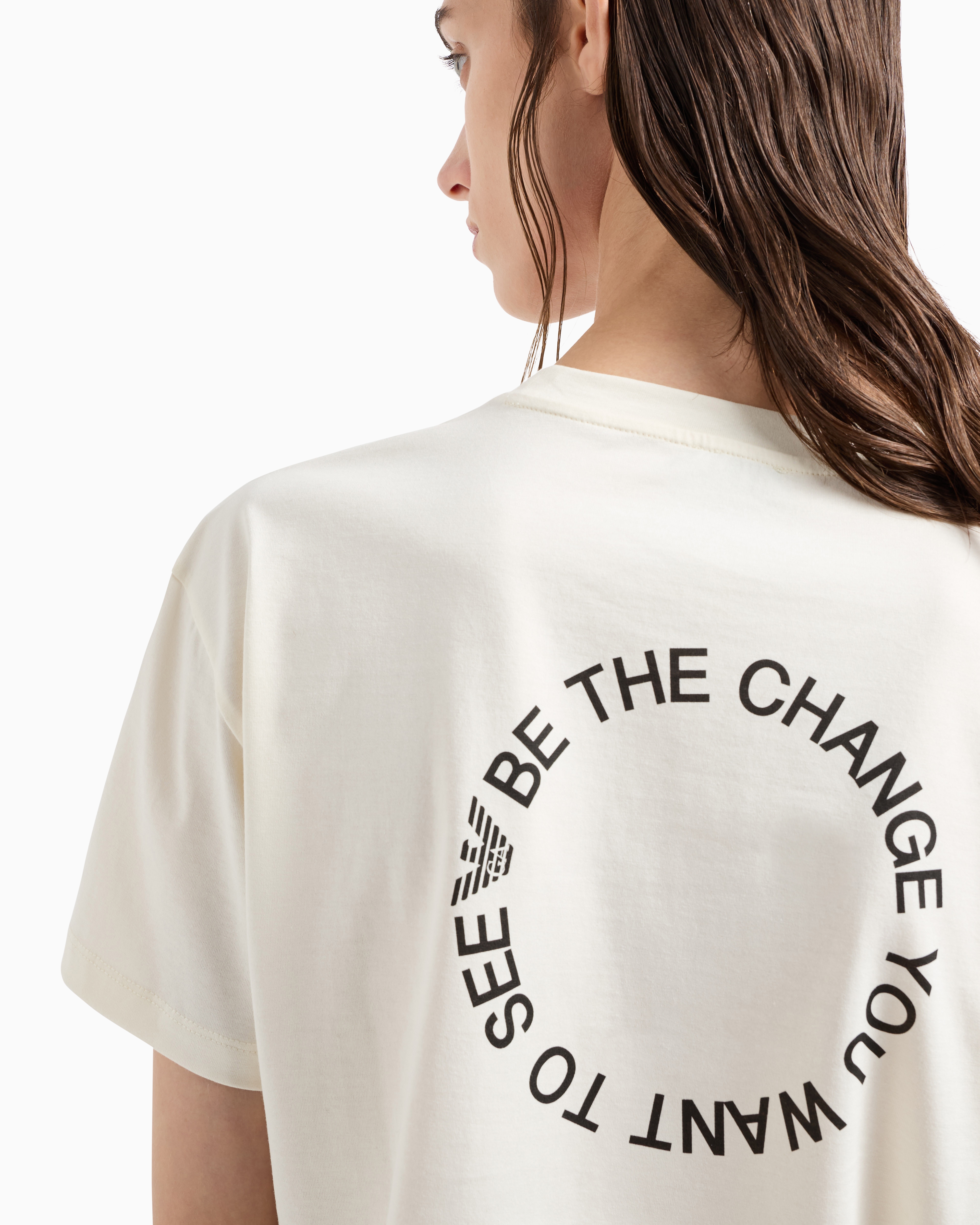 Emporio Armani Printed T-shirt In White