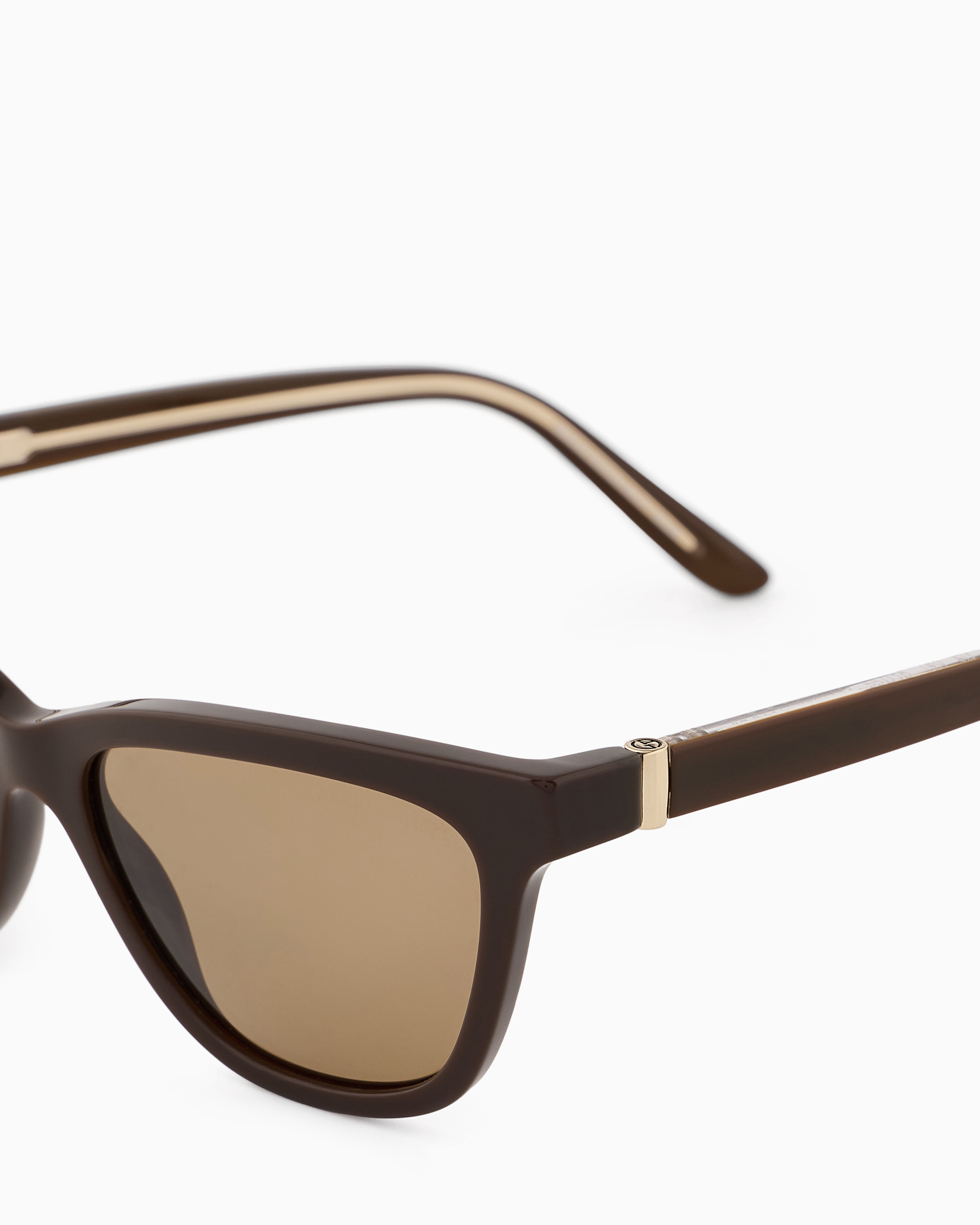 Shop Giorgio Armani Women's Cat-eye Sunglasses In Brown