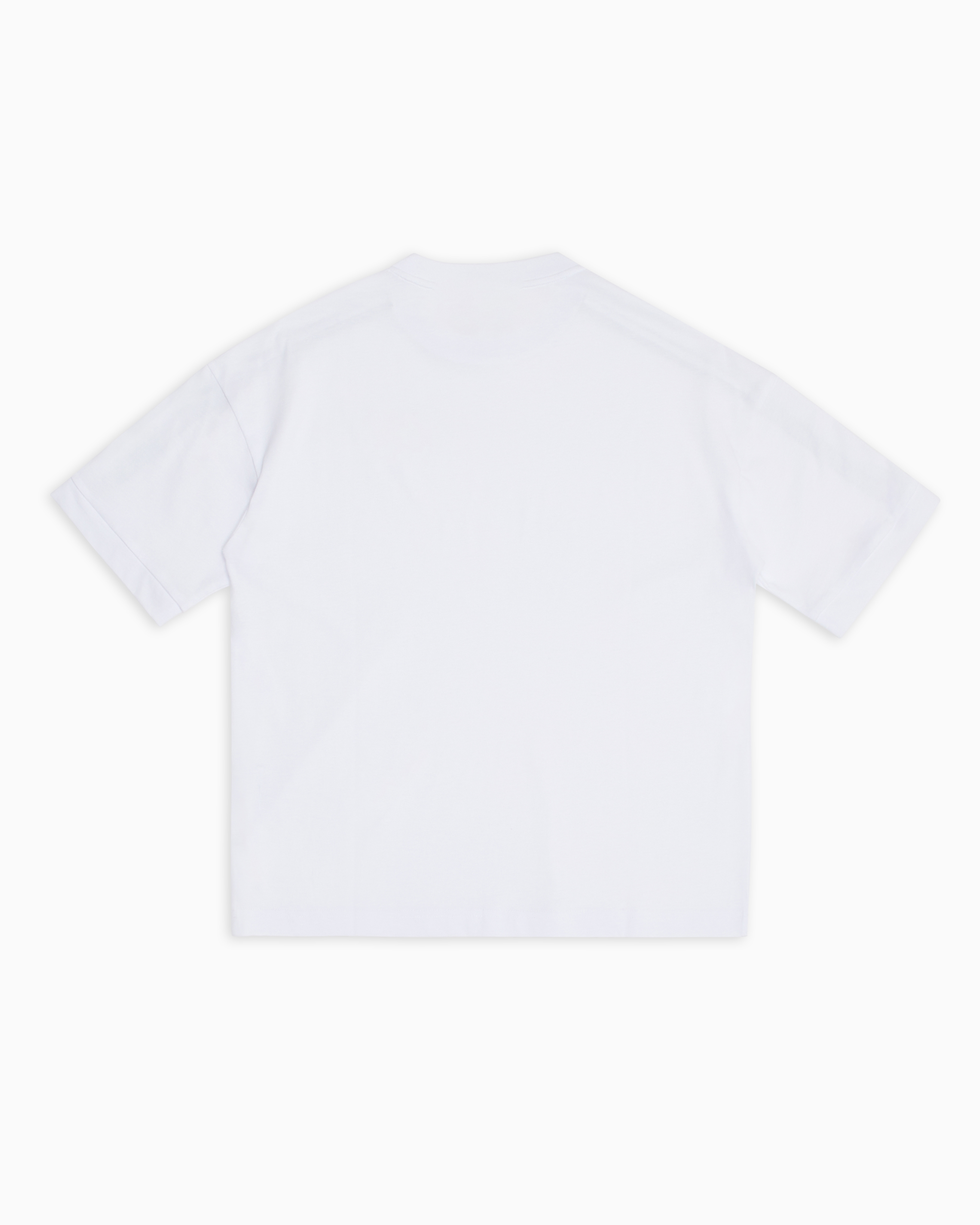 Ea7 Emporio Armani Boys Logo T-shirt In White