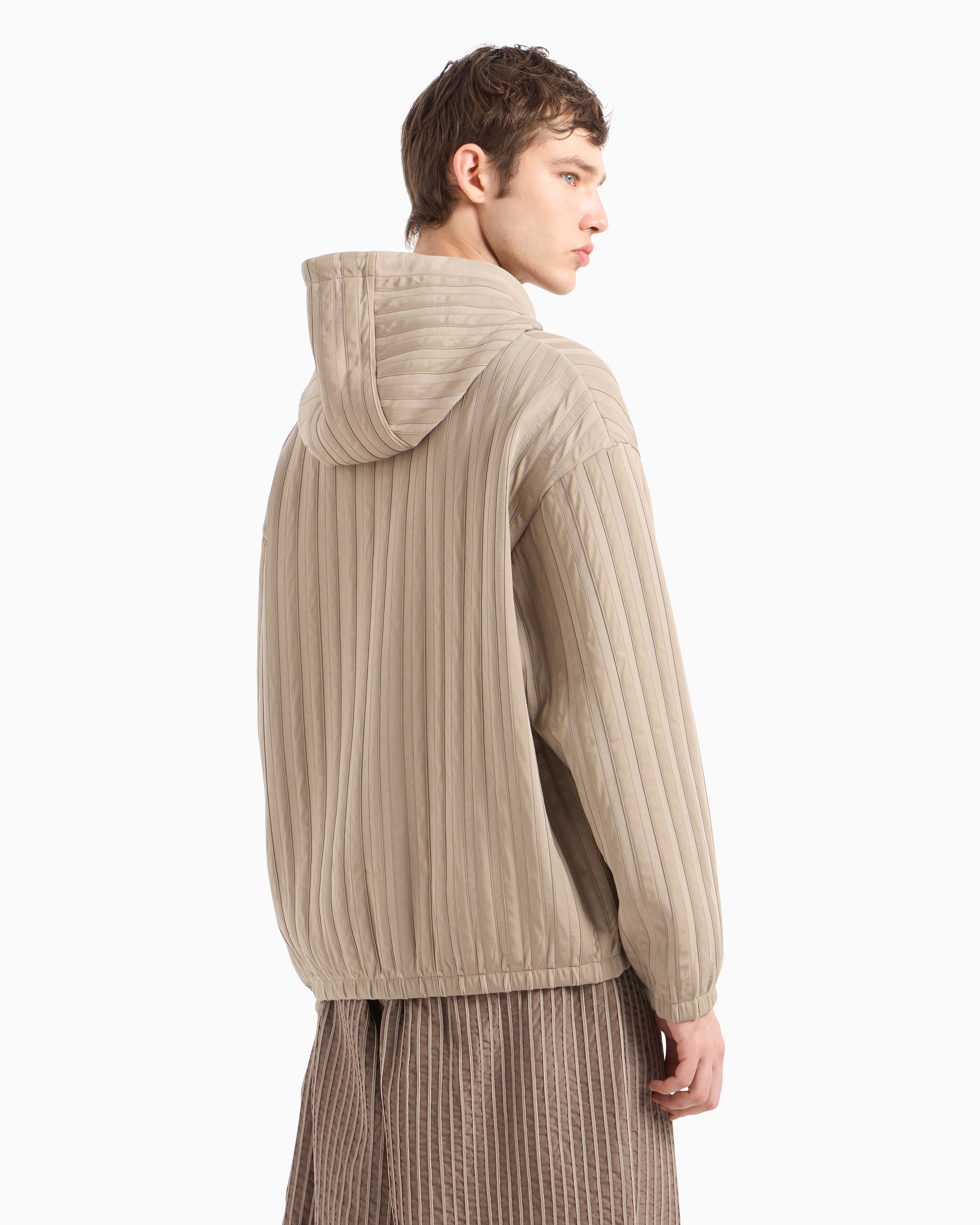 Emporio Armani Hoodies In Beige