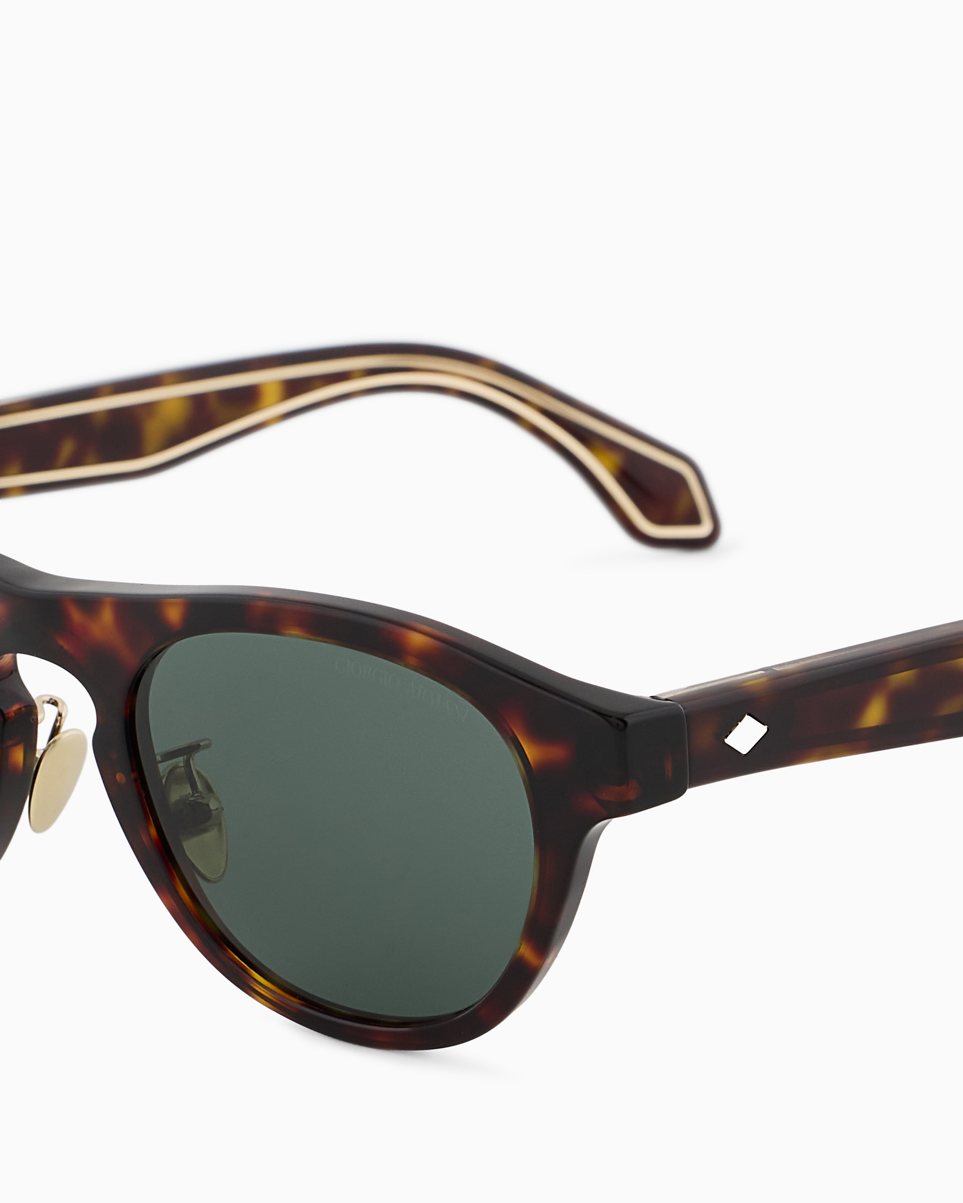 Shop Giorgio Armani Sunglasses In Brown