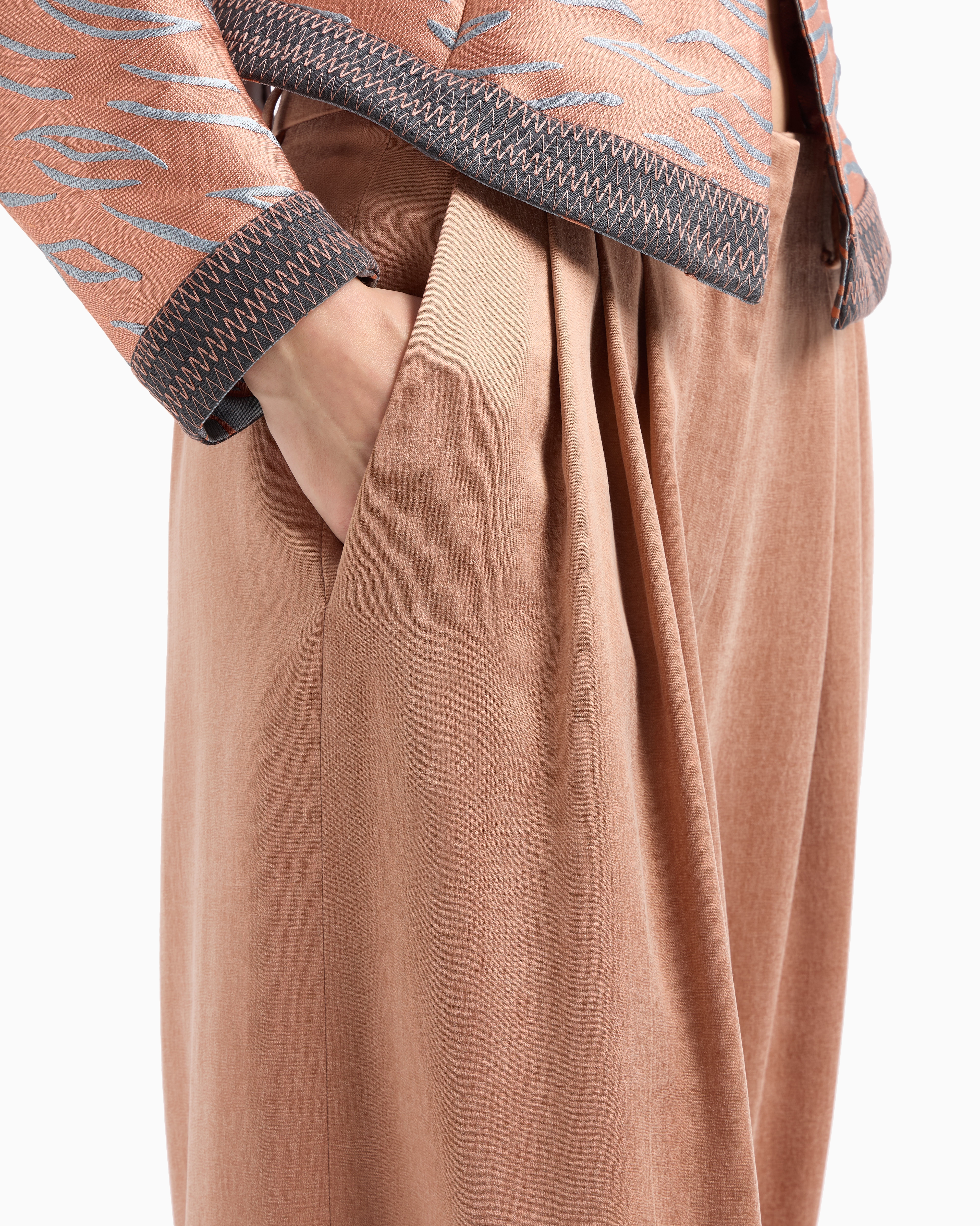 Giorgio Armani Viscose And Cupro Bermuda Shorts