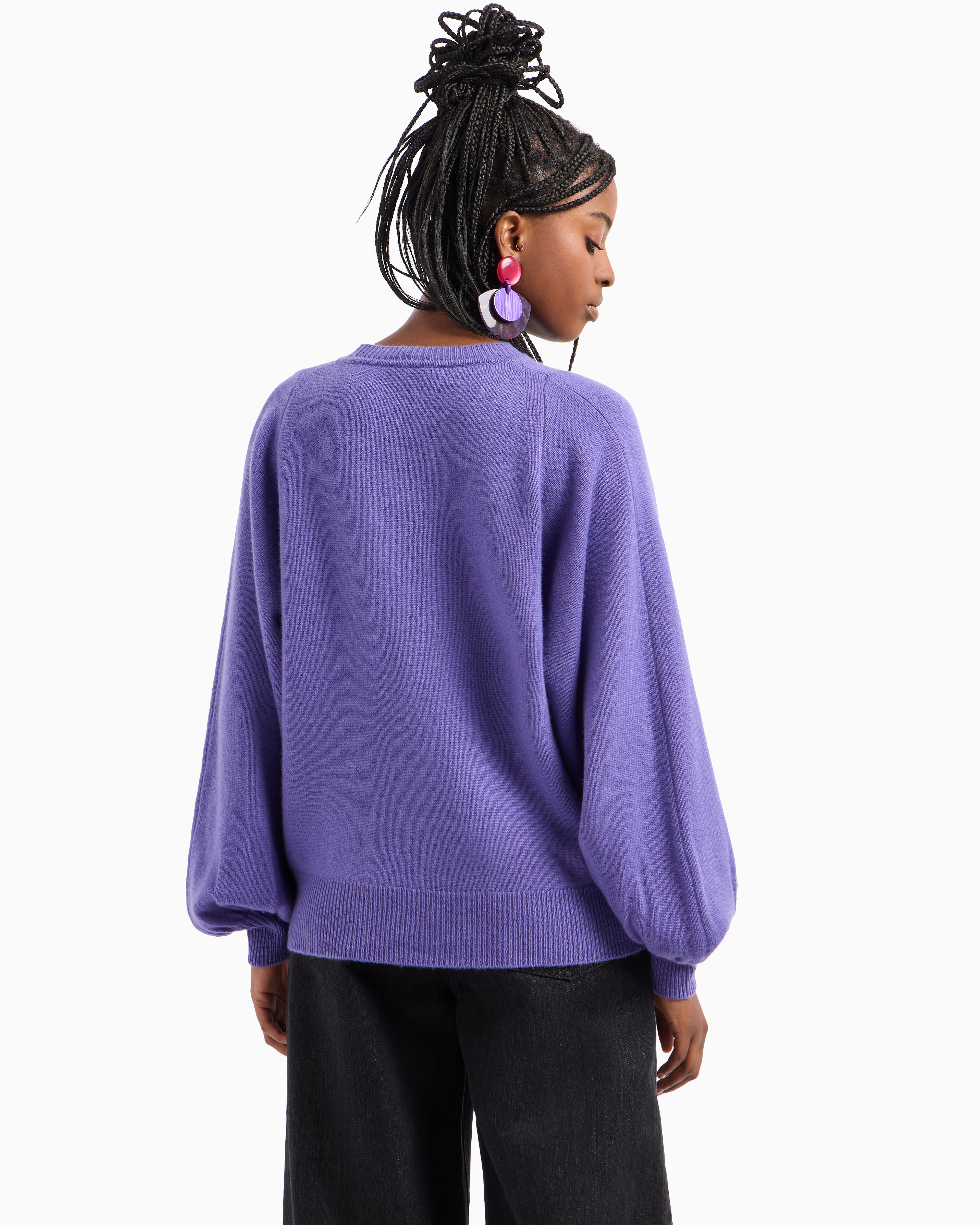 Emporio Armani Official Store Sweaters In Purple
