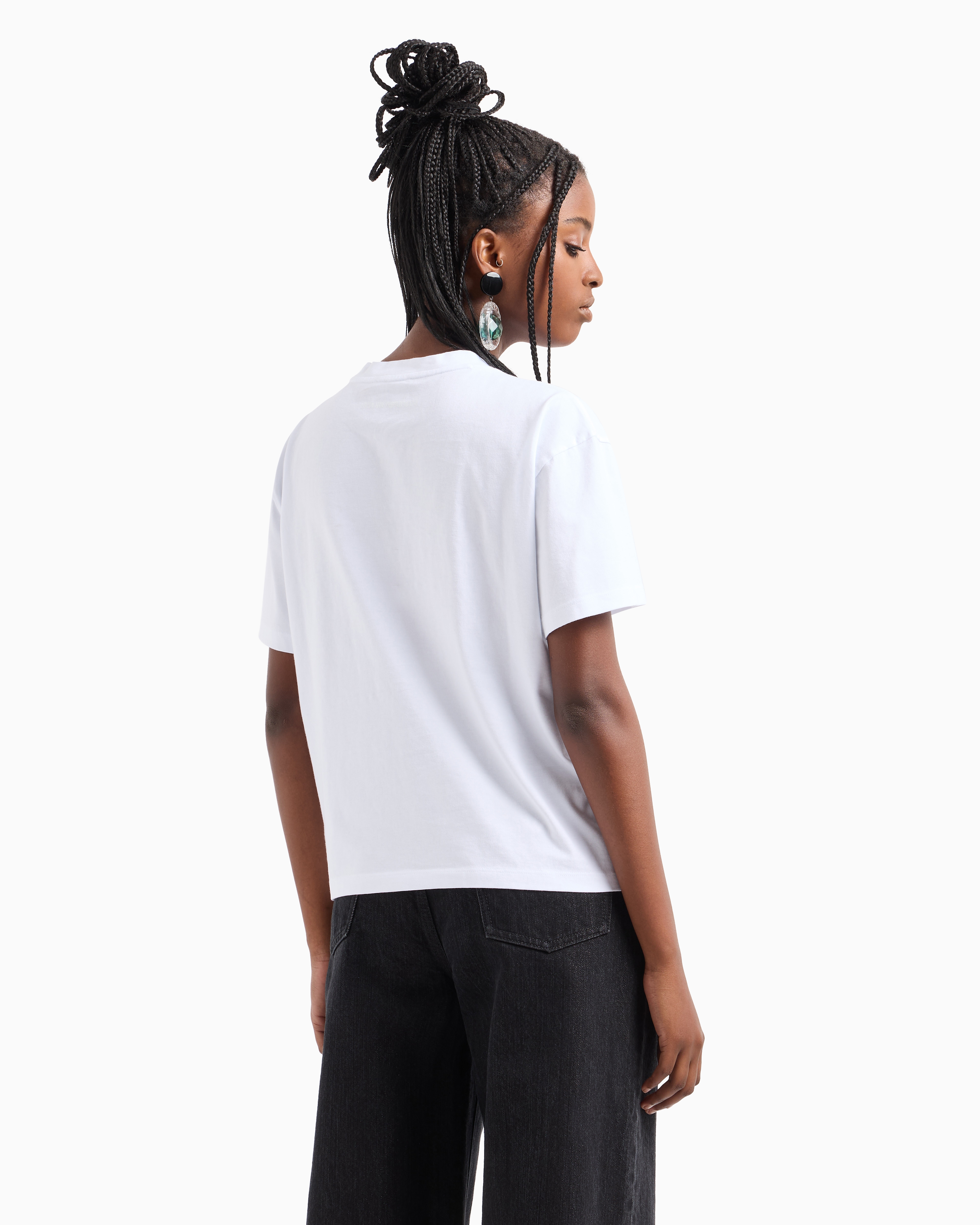 Emporio Armani Official Store Regular Fit T-shirts In White