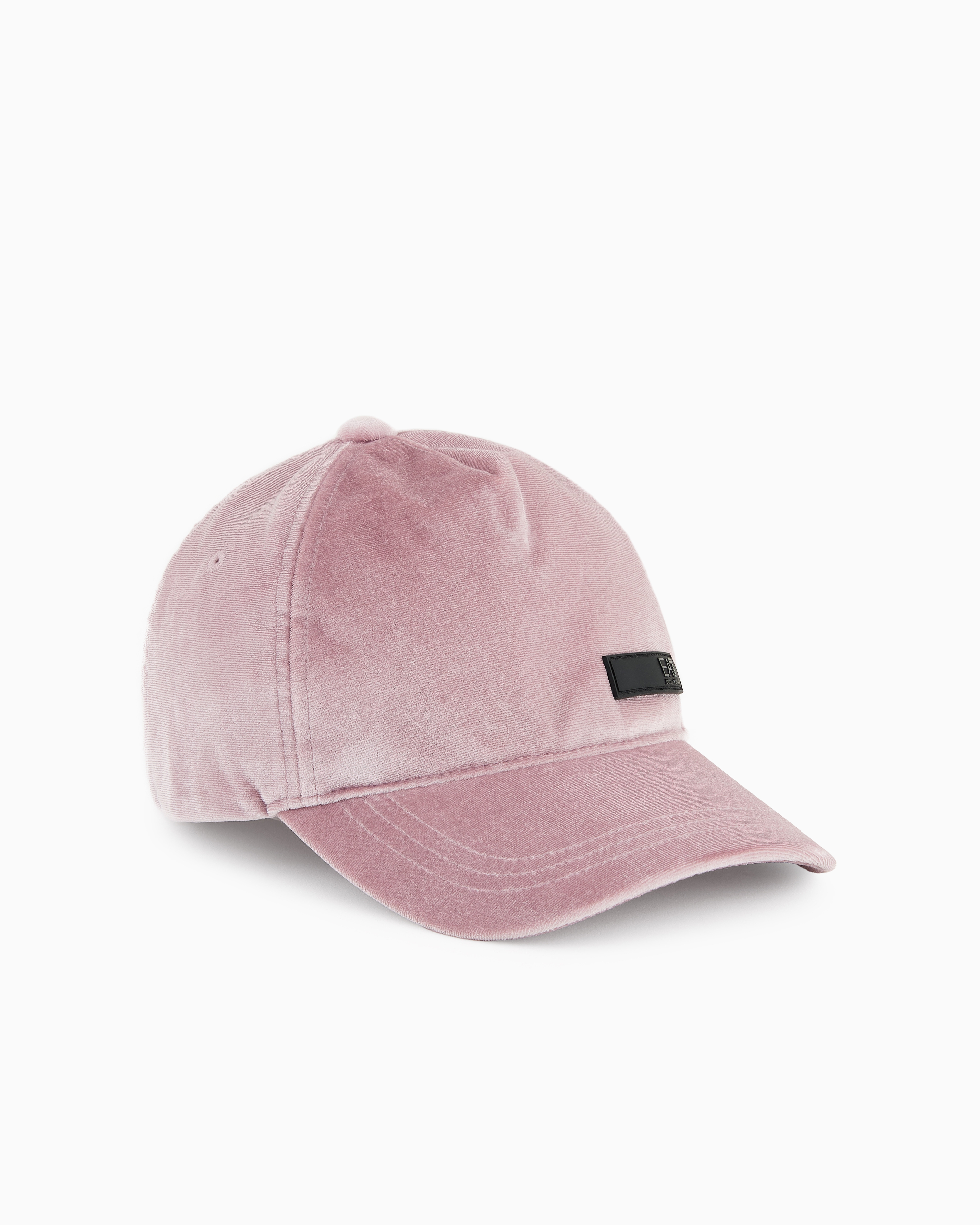 Shop Ea7 Athletic Velour Baseball Cap In Pink