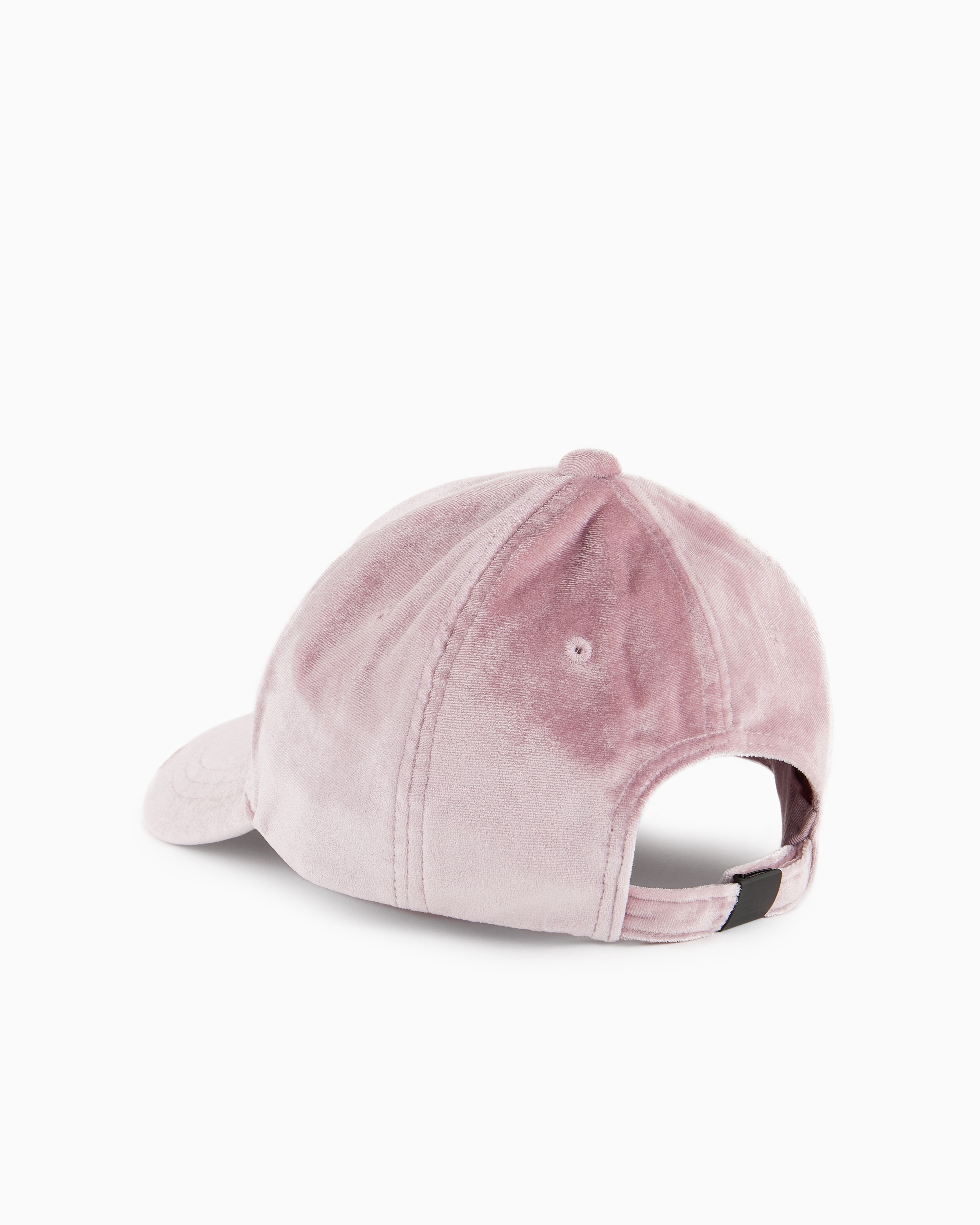 Shop Ea7 Athletic Velour Baseball Cap In Pink