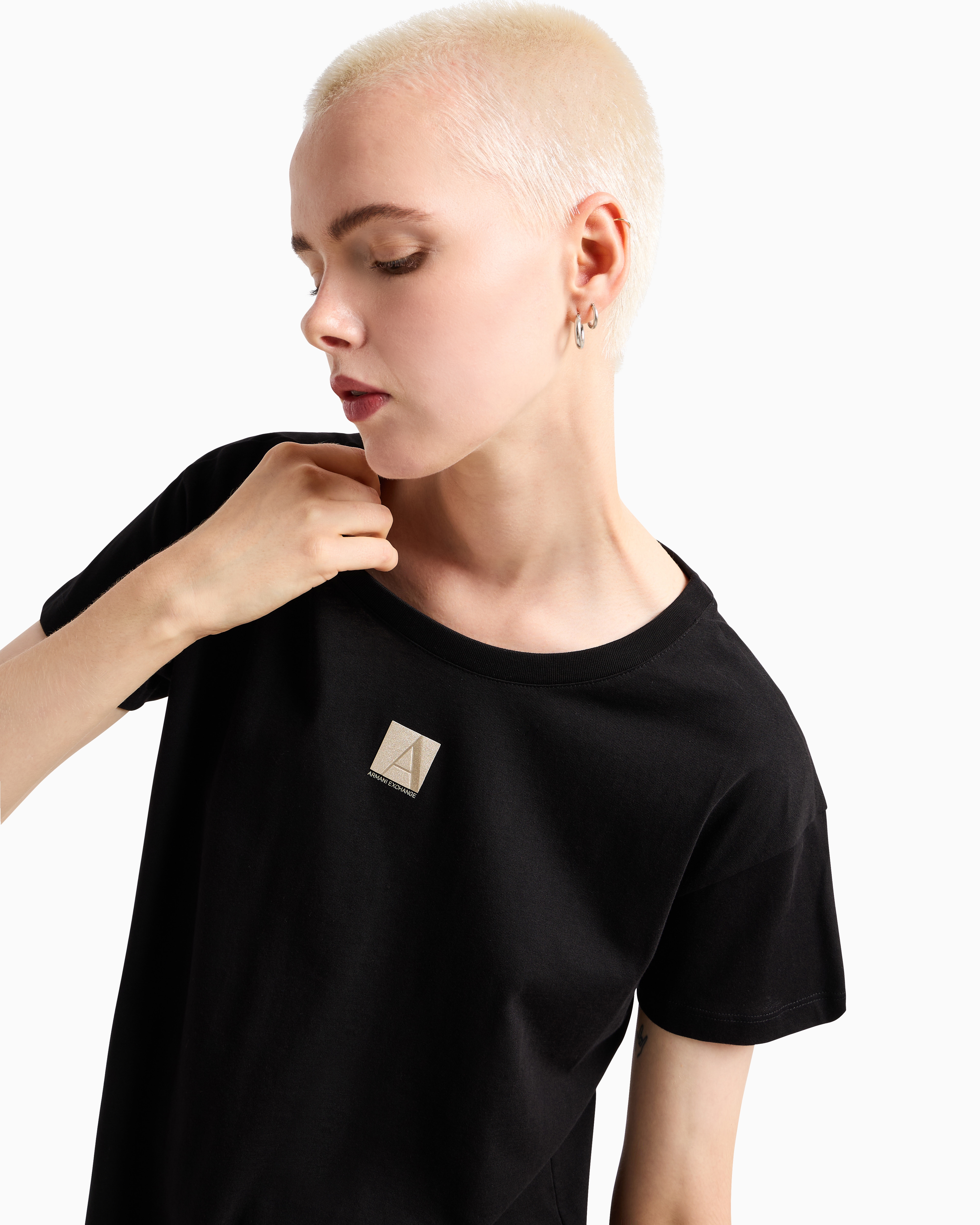 [ ] Regular Fit Curved Logo T-Shirt ★大人気★ undefined