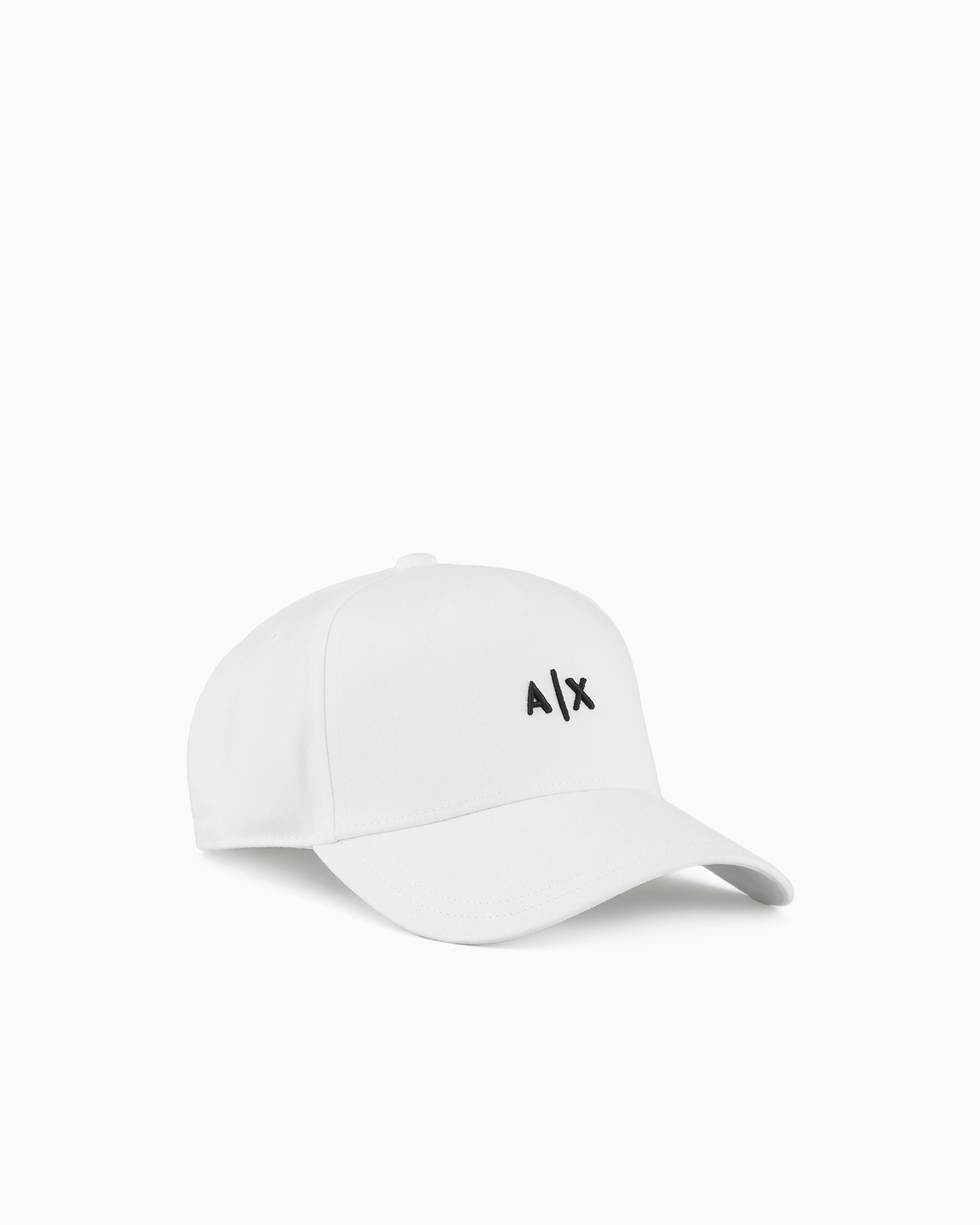 Armani Exchange White Visor Cap With Logo Tu
