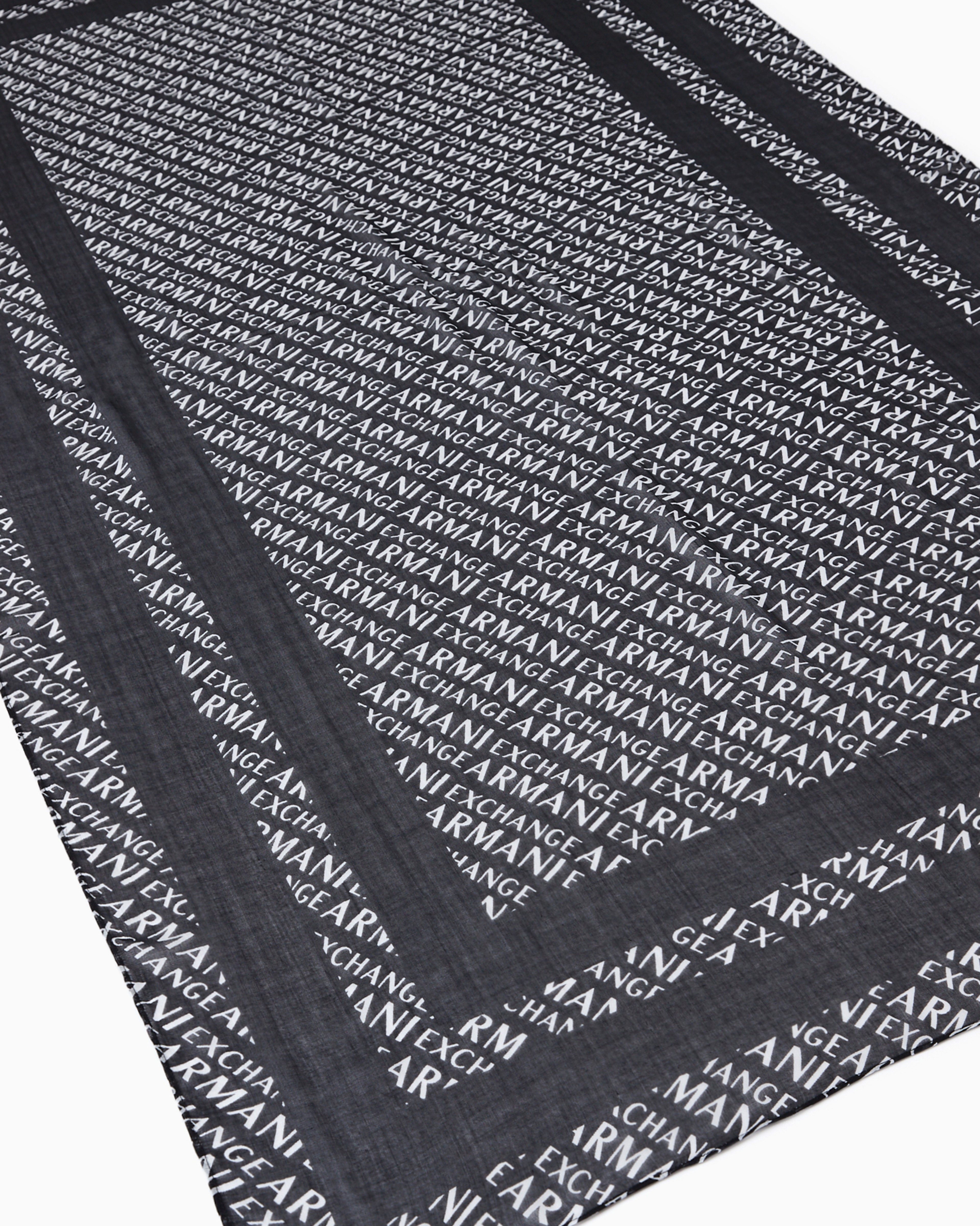 Allover logo patterned scarf | Armani Exchange