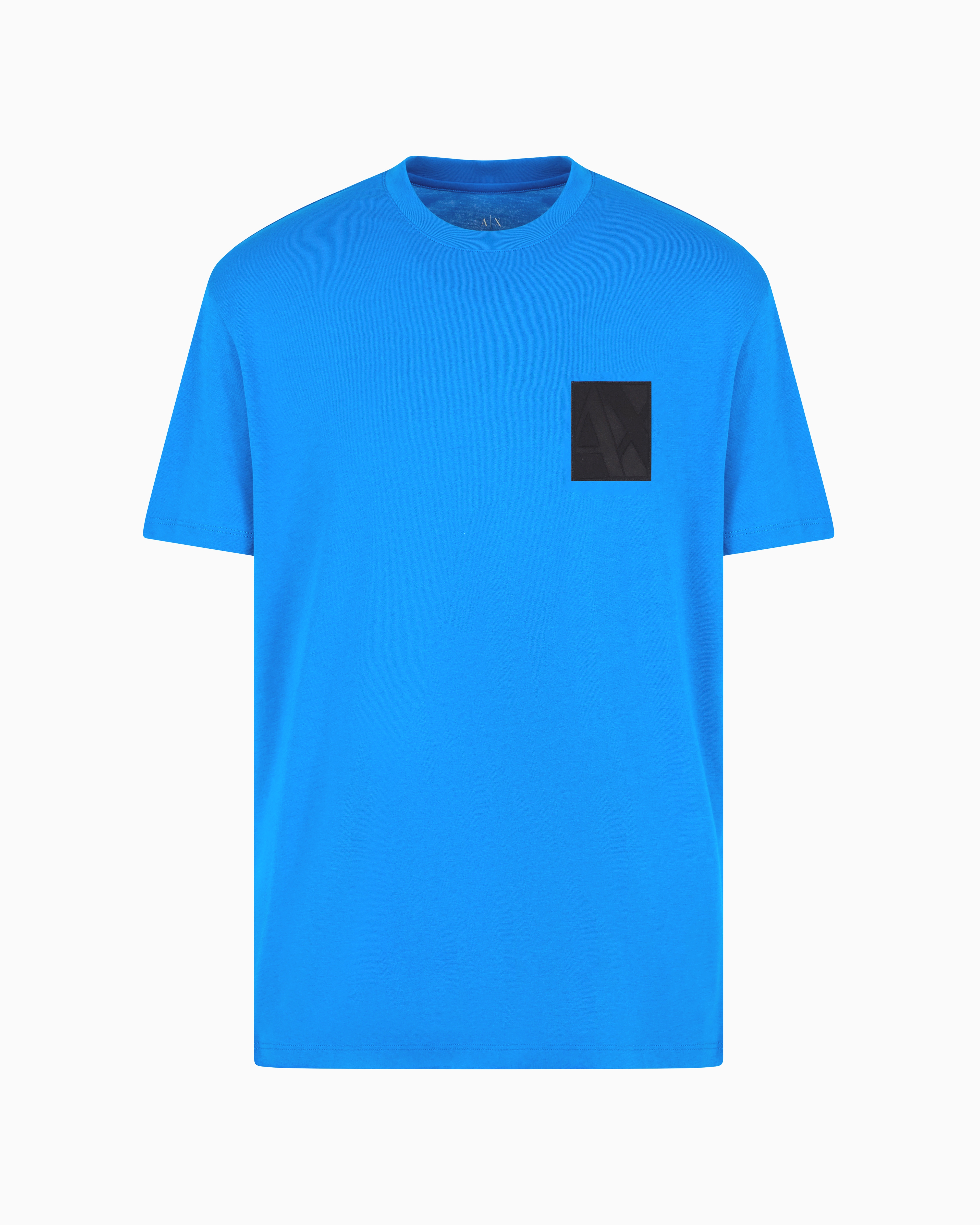 Armani Exchange Official Store Regular Fit T-shirts In Electric Blue