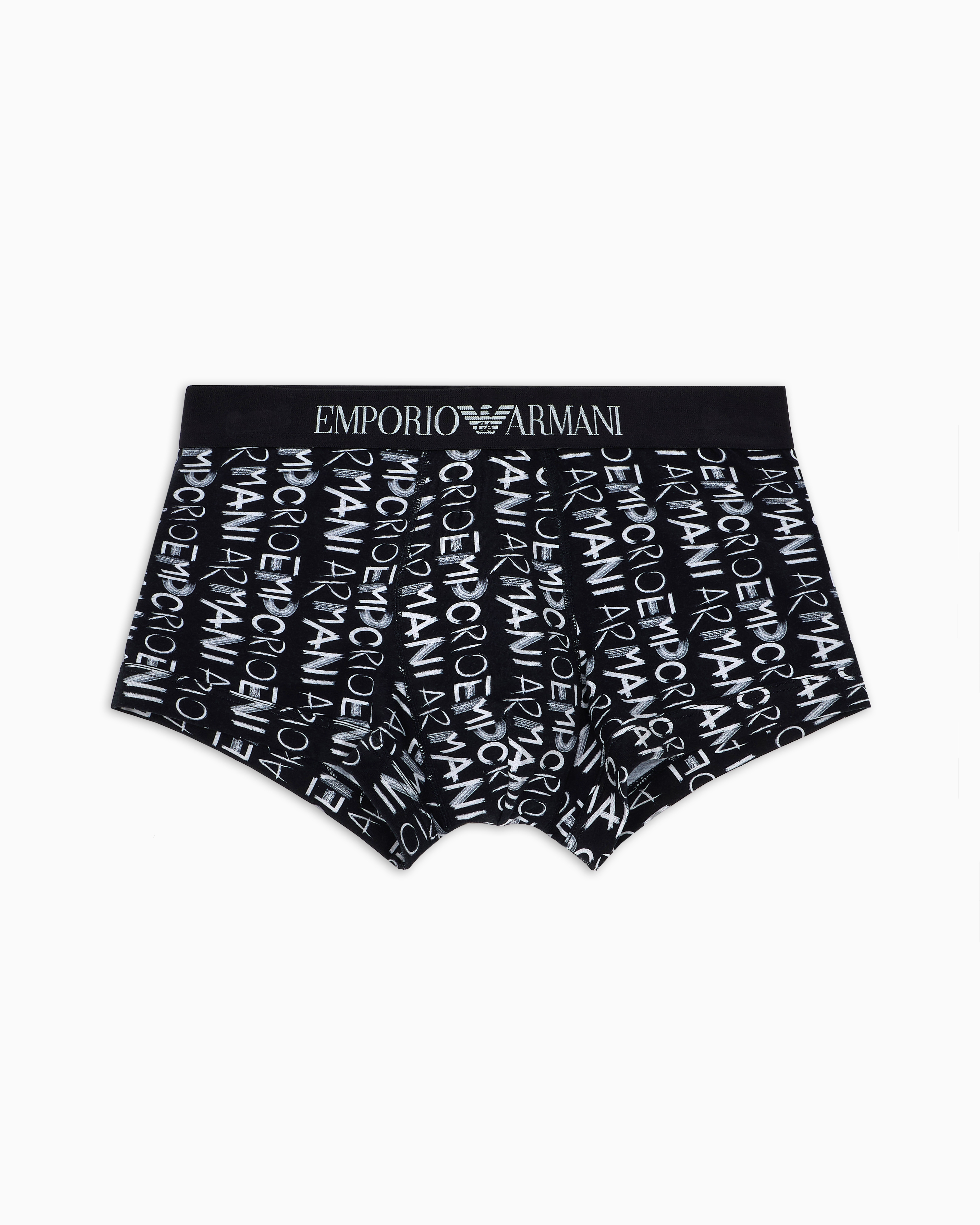 EMPORIO ARMANI ENG ANLIEGENDE BOXERSHORTS MIT ALLOVER-LOGO 