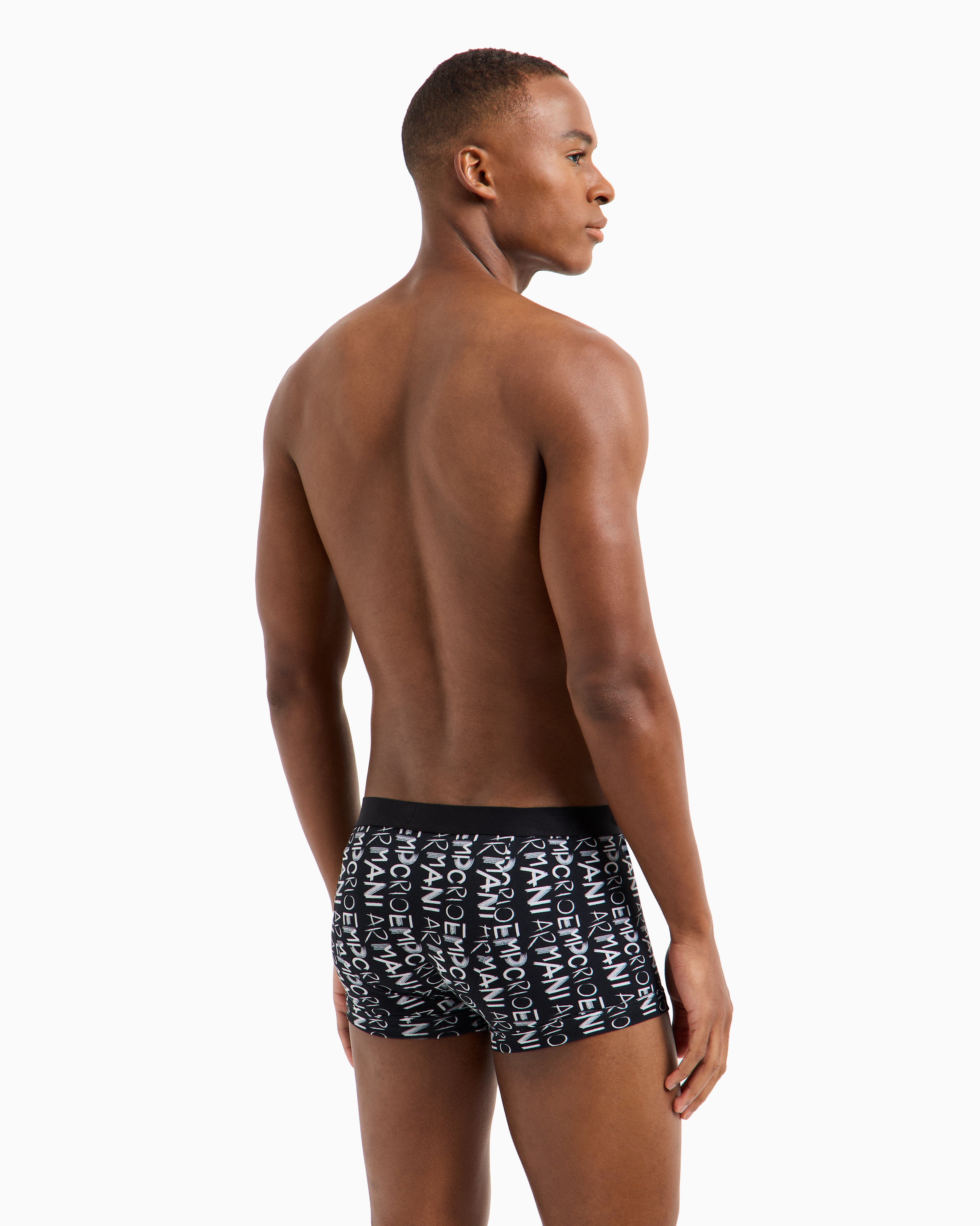 EMPORIO ARMANI ENG ANLIEGENDE BOXERSHORTS MIT ALLOVER-LOGO 