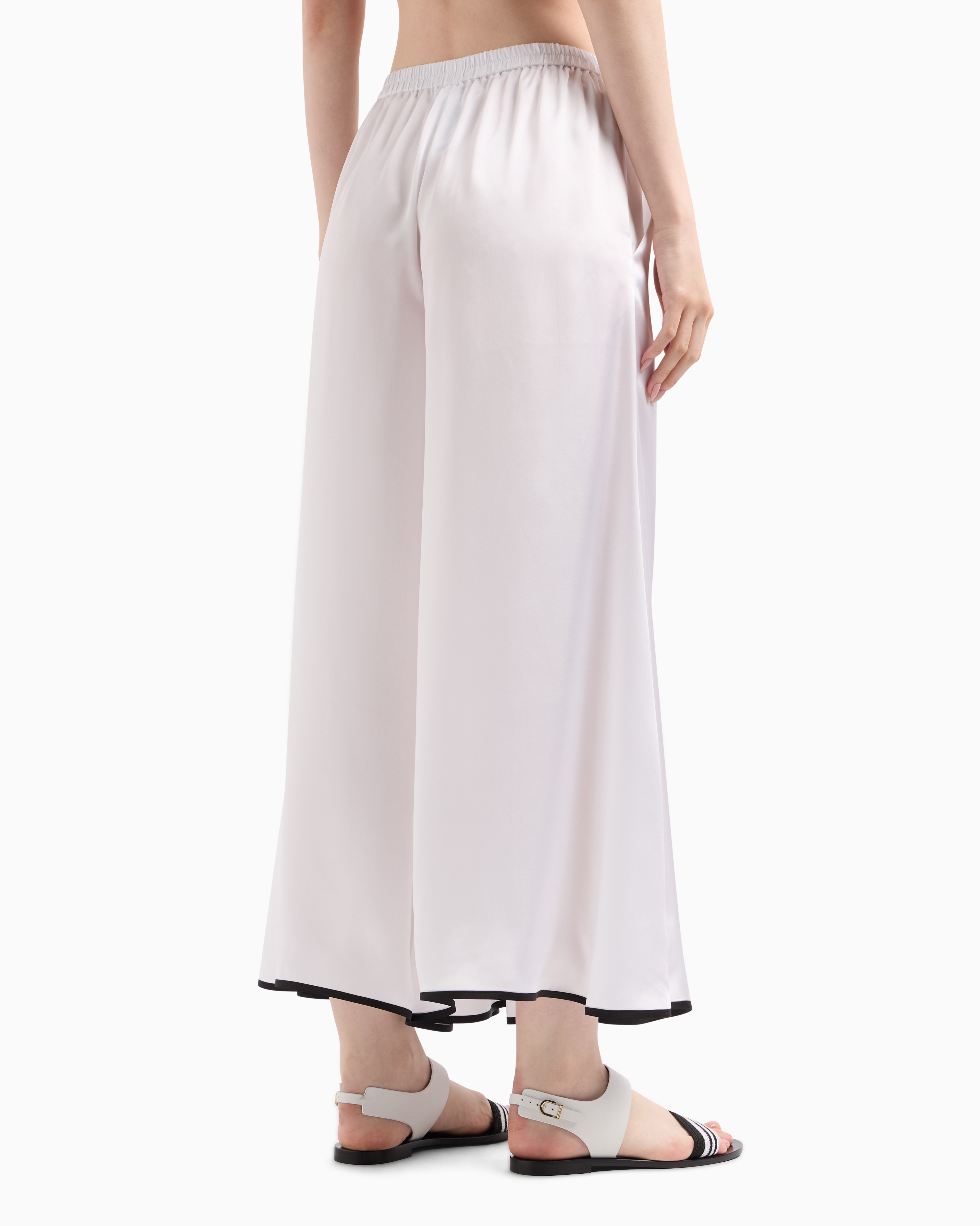 Giorgio Armani Wide-leg Silk Trousers