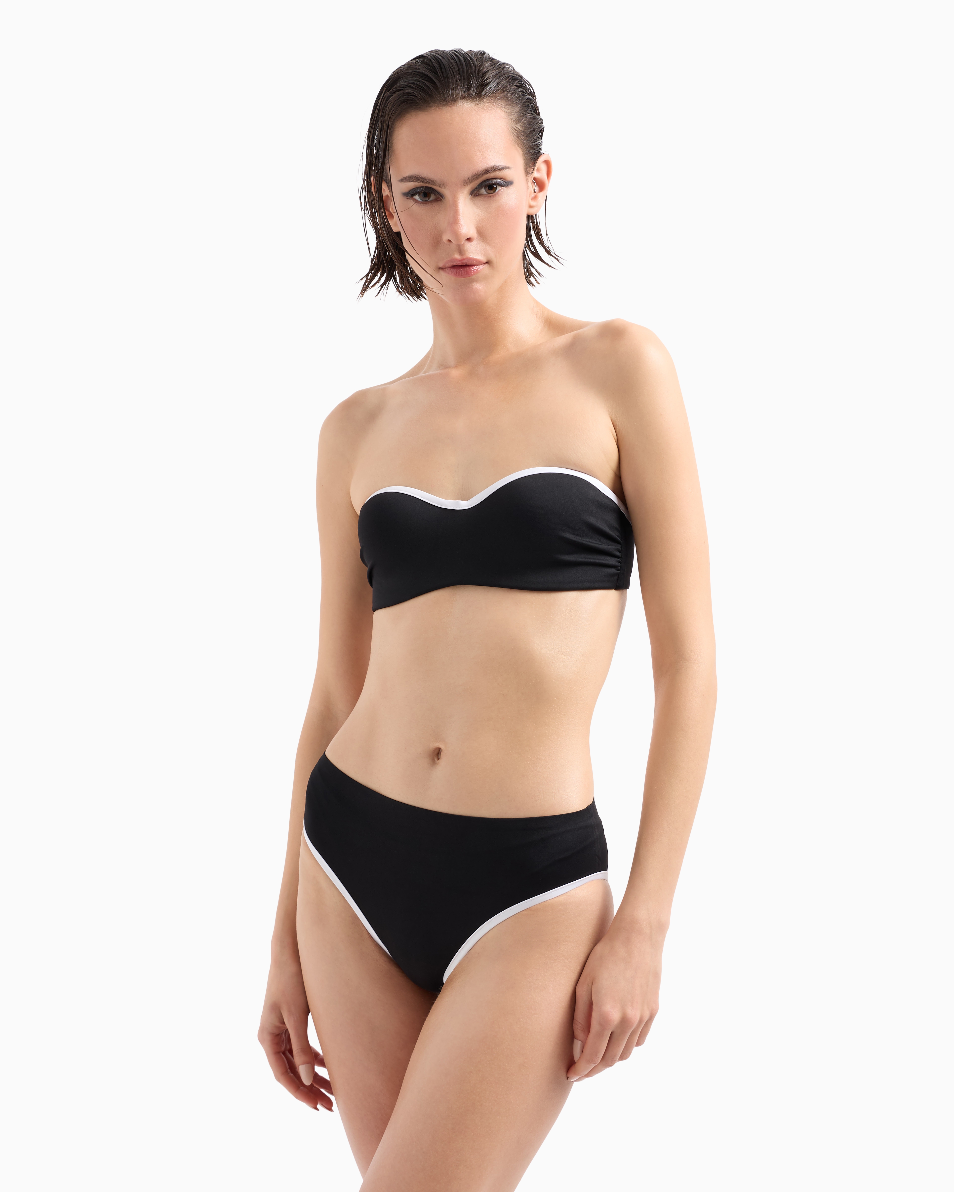 Giorgio Armani Two-tone Bandeau Bikini
