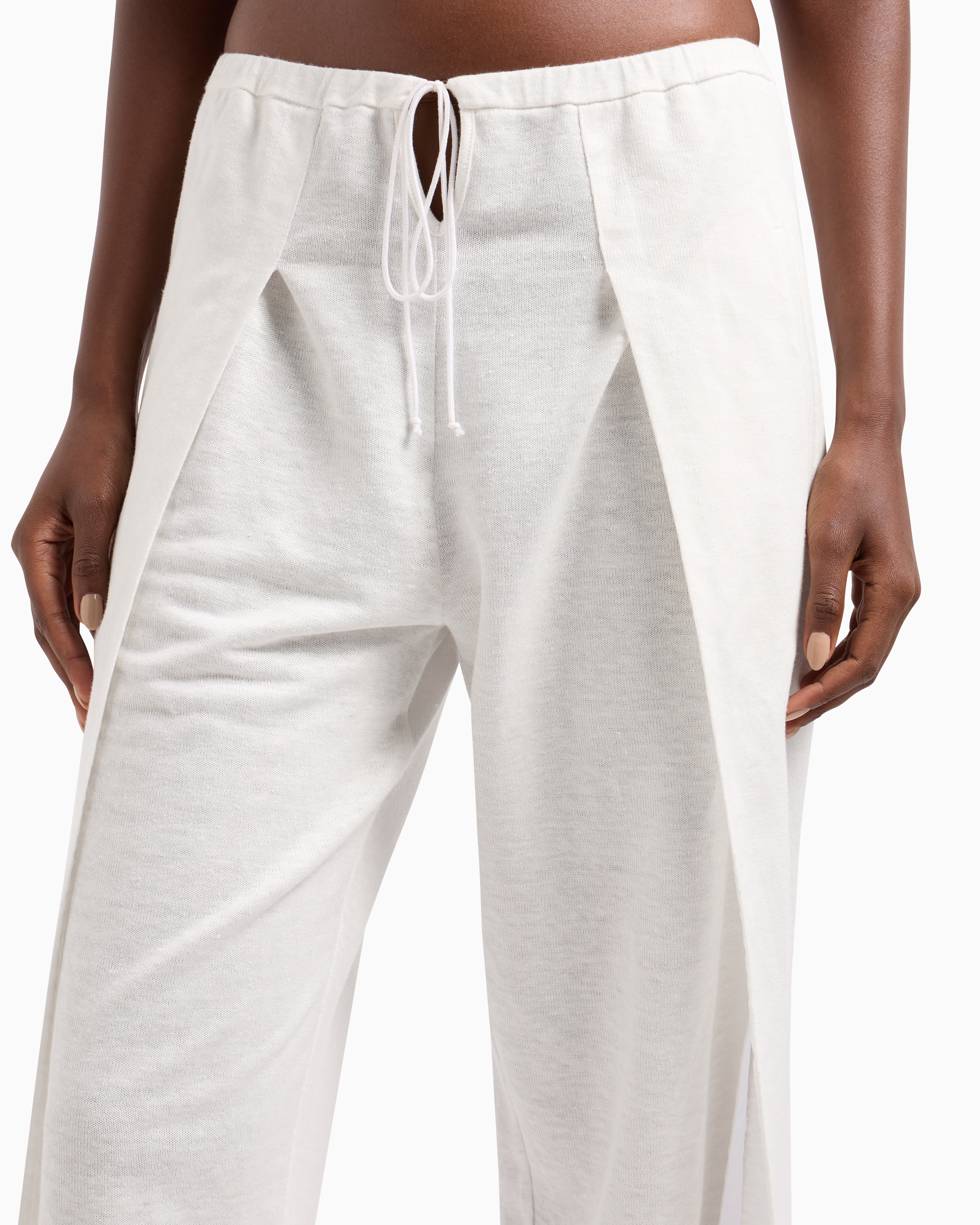 Giorgio Armani Hemp Jersey Relaxed-fit Trousers