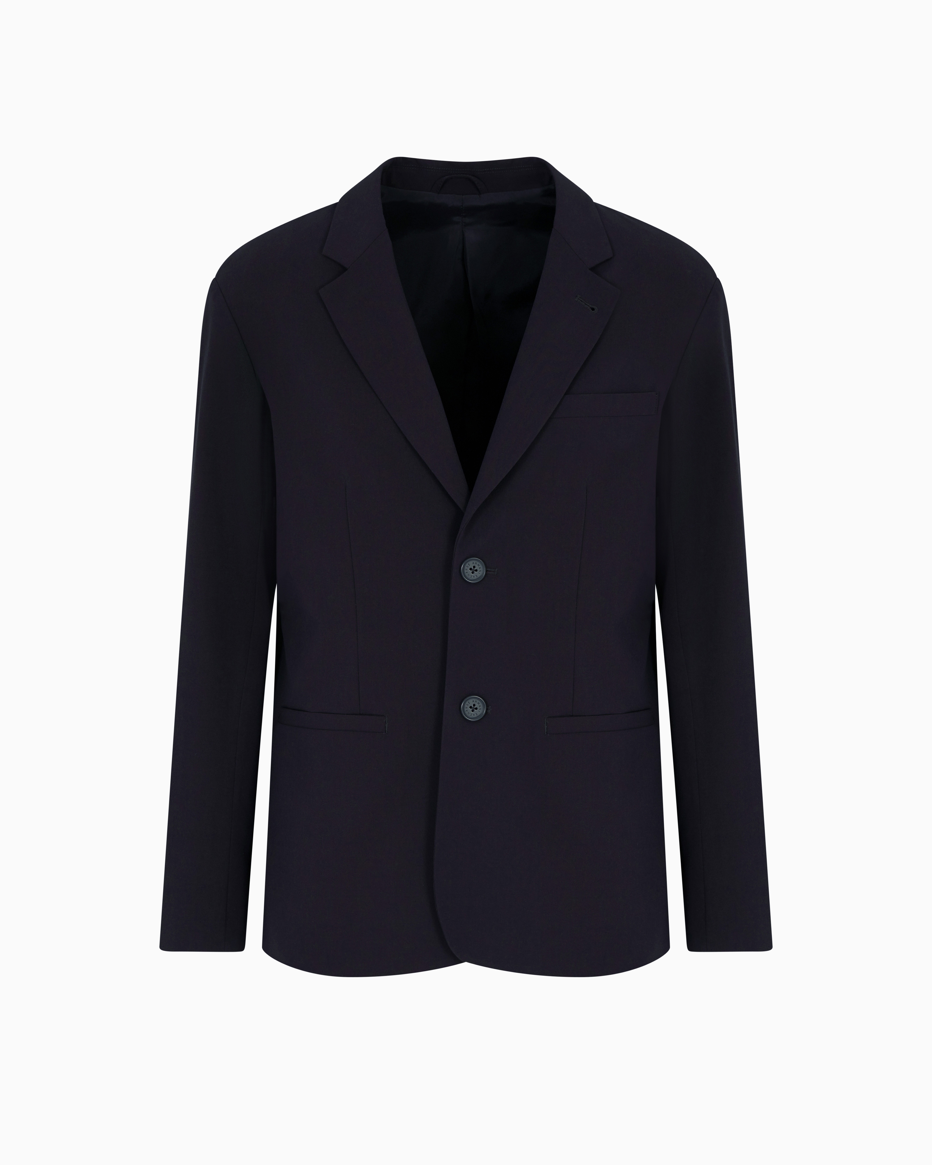 Armani Exchange - Formal Jackets, Man, Navy Blue, Size: 34