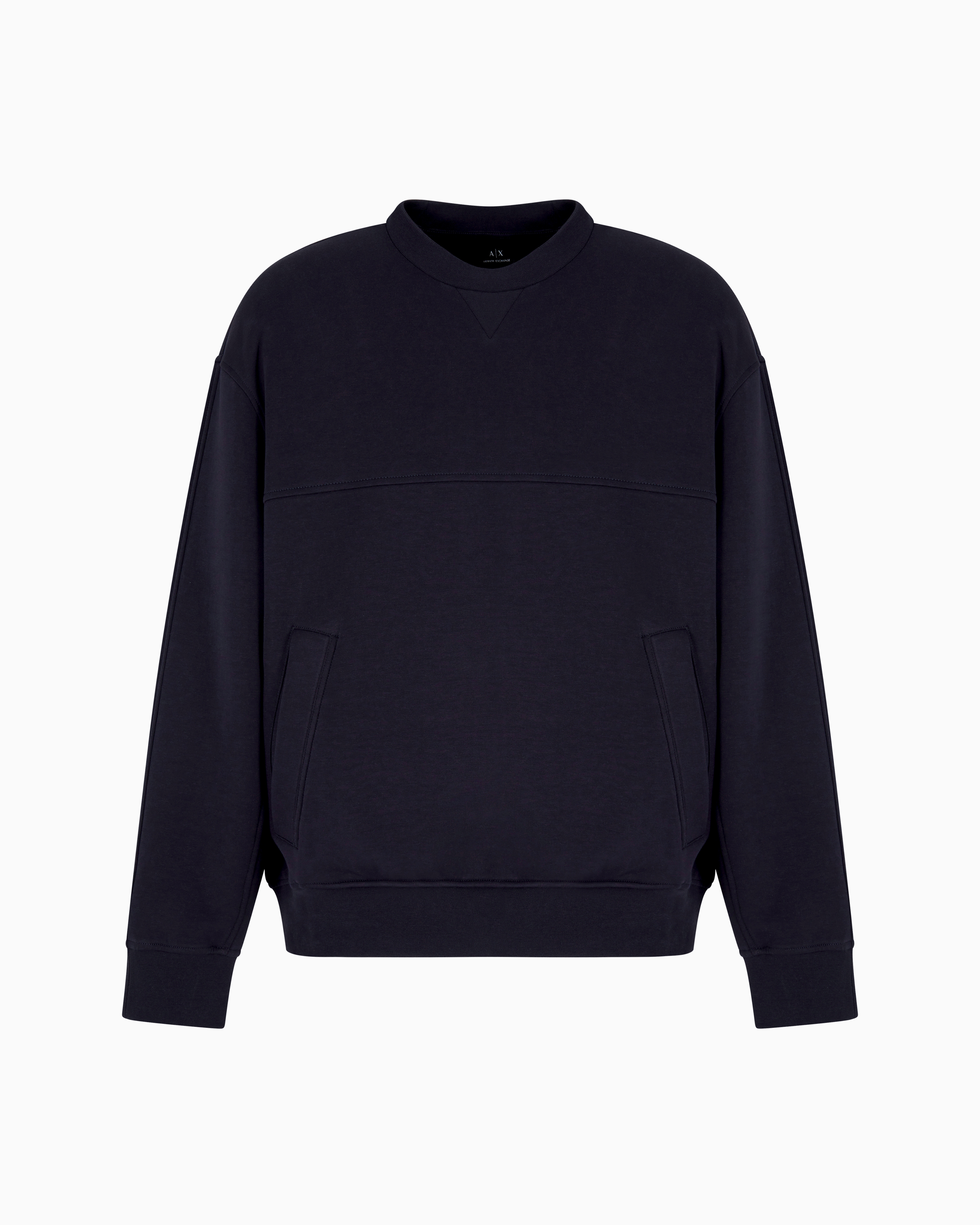 Armani Exchange Bonded Cotton Crewneck Sweatshirt