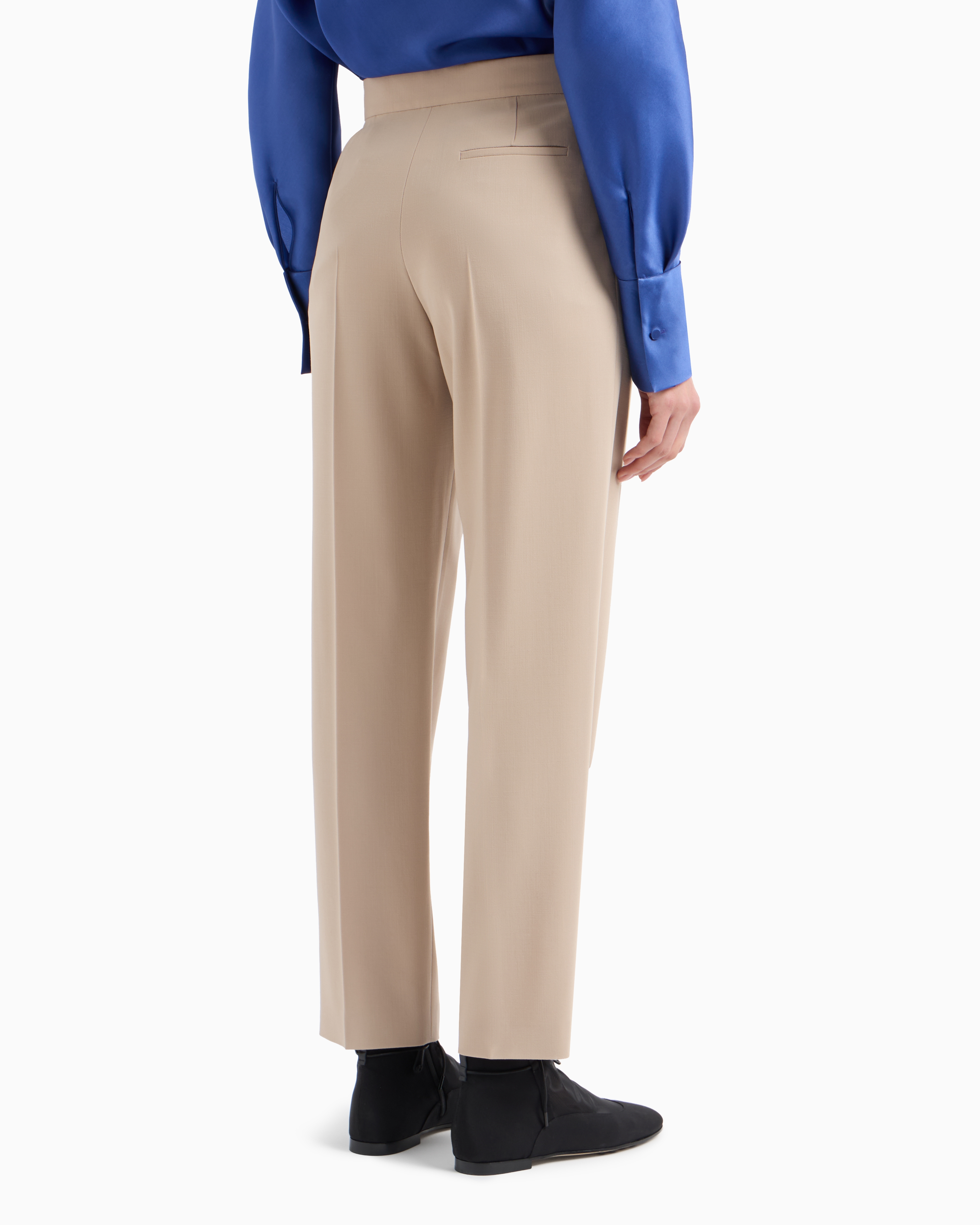 Giorgio Armani Two-pleat Barathea-wool Trousers