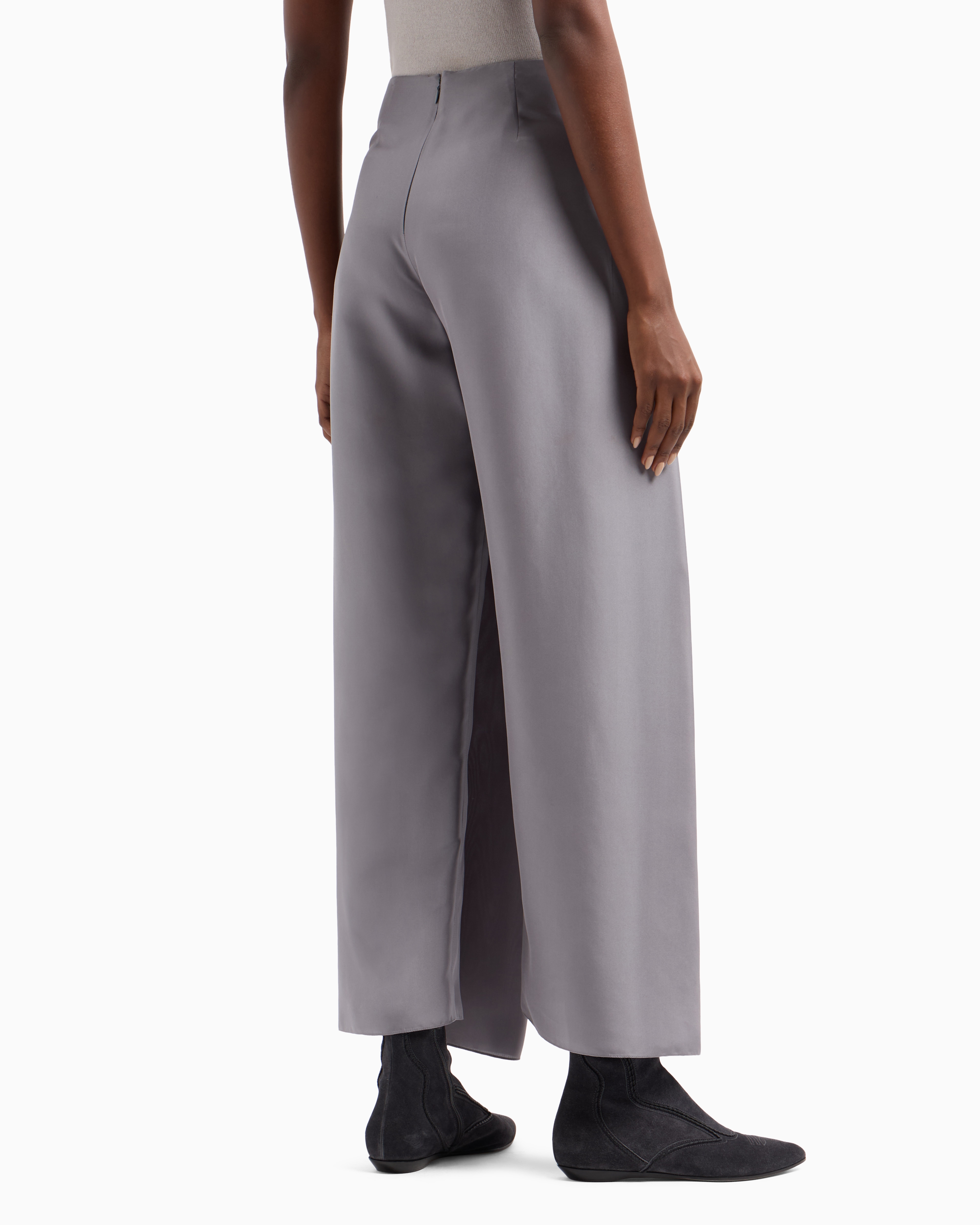 Giorgio Armani Silk Trousers With Panel Detail