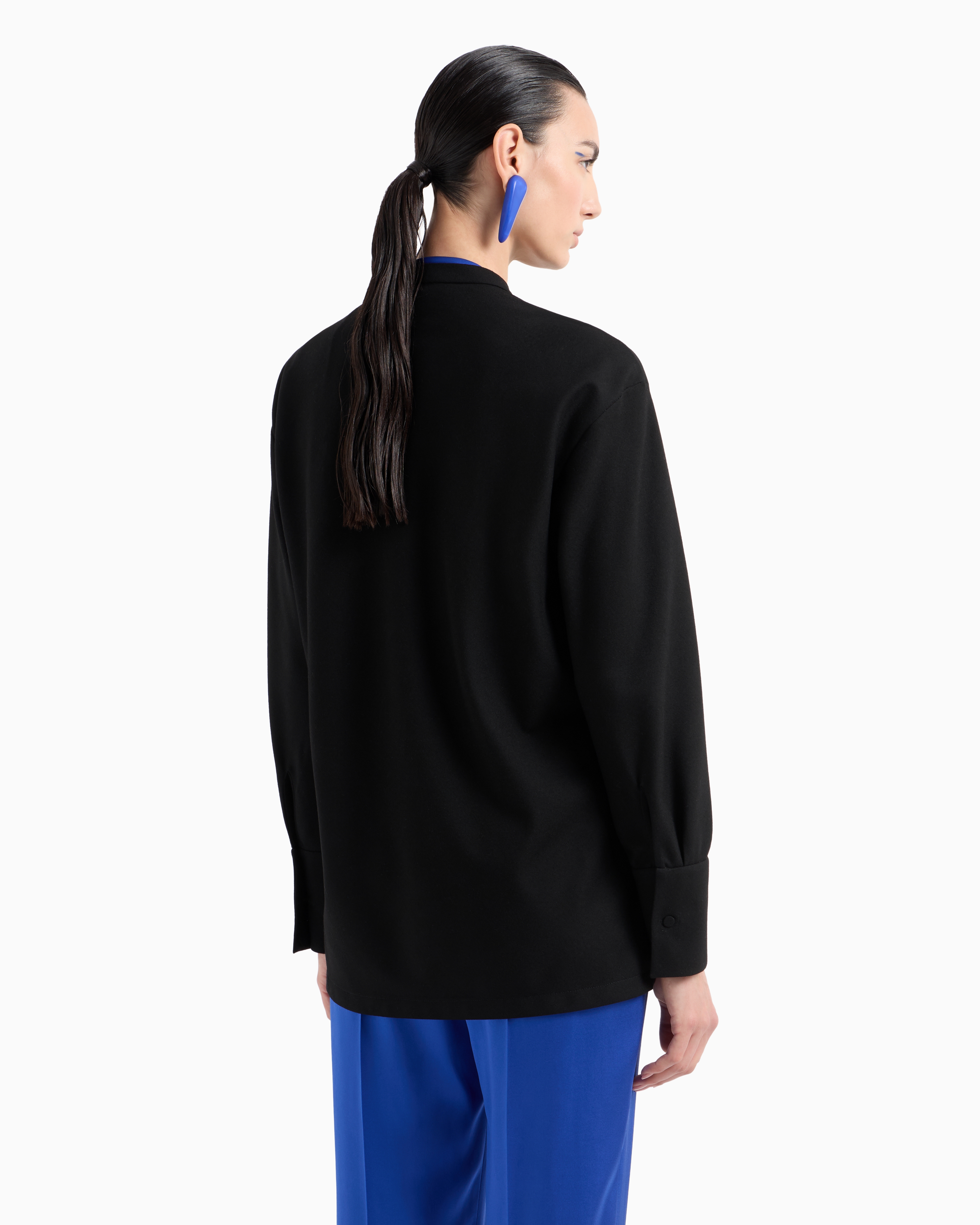 Giorgio Armani Sophisticated Mandarin Collar Shirt