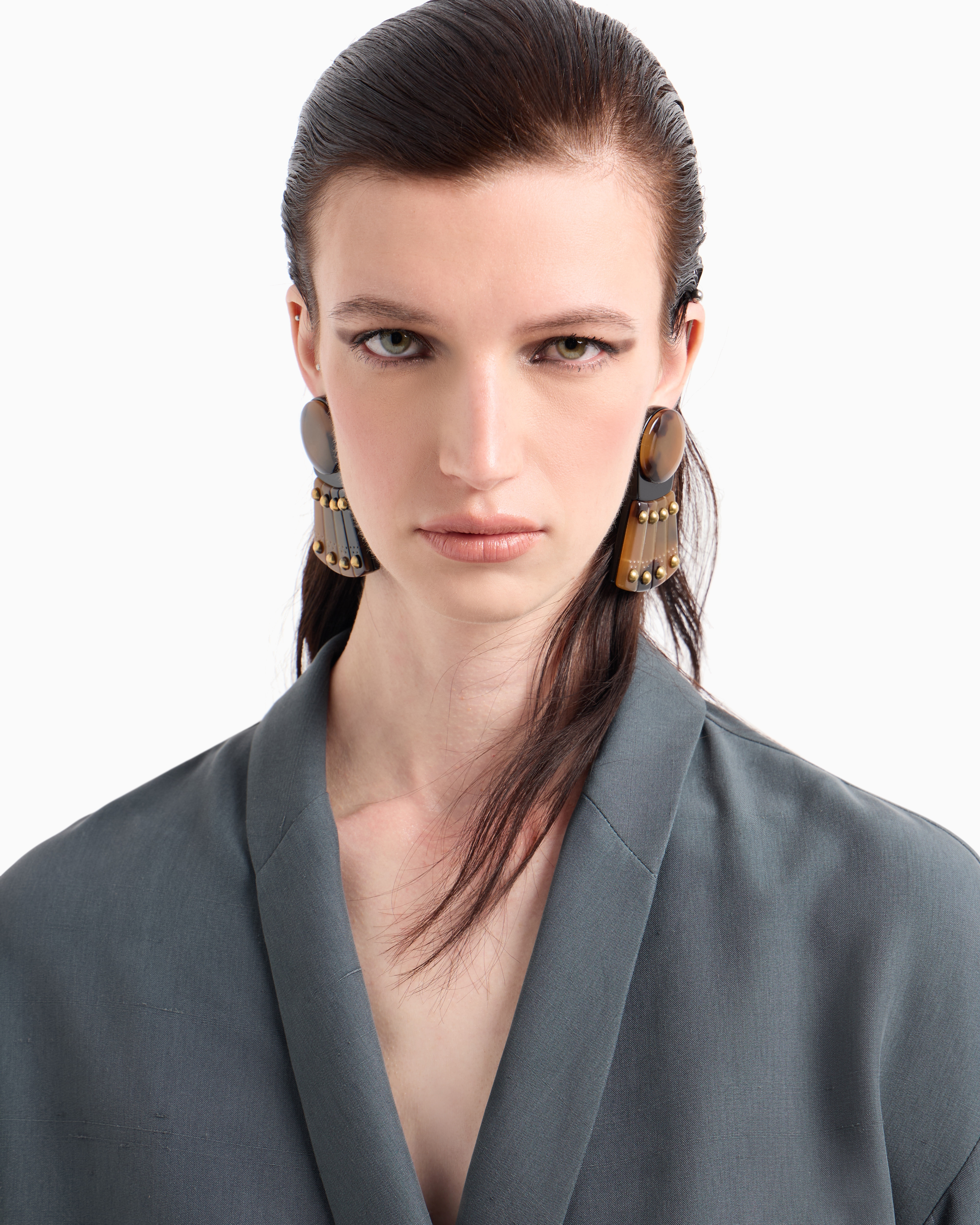 Giorgio Armani Long Dress In Washed Silk Shantung