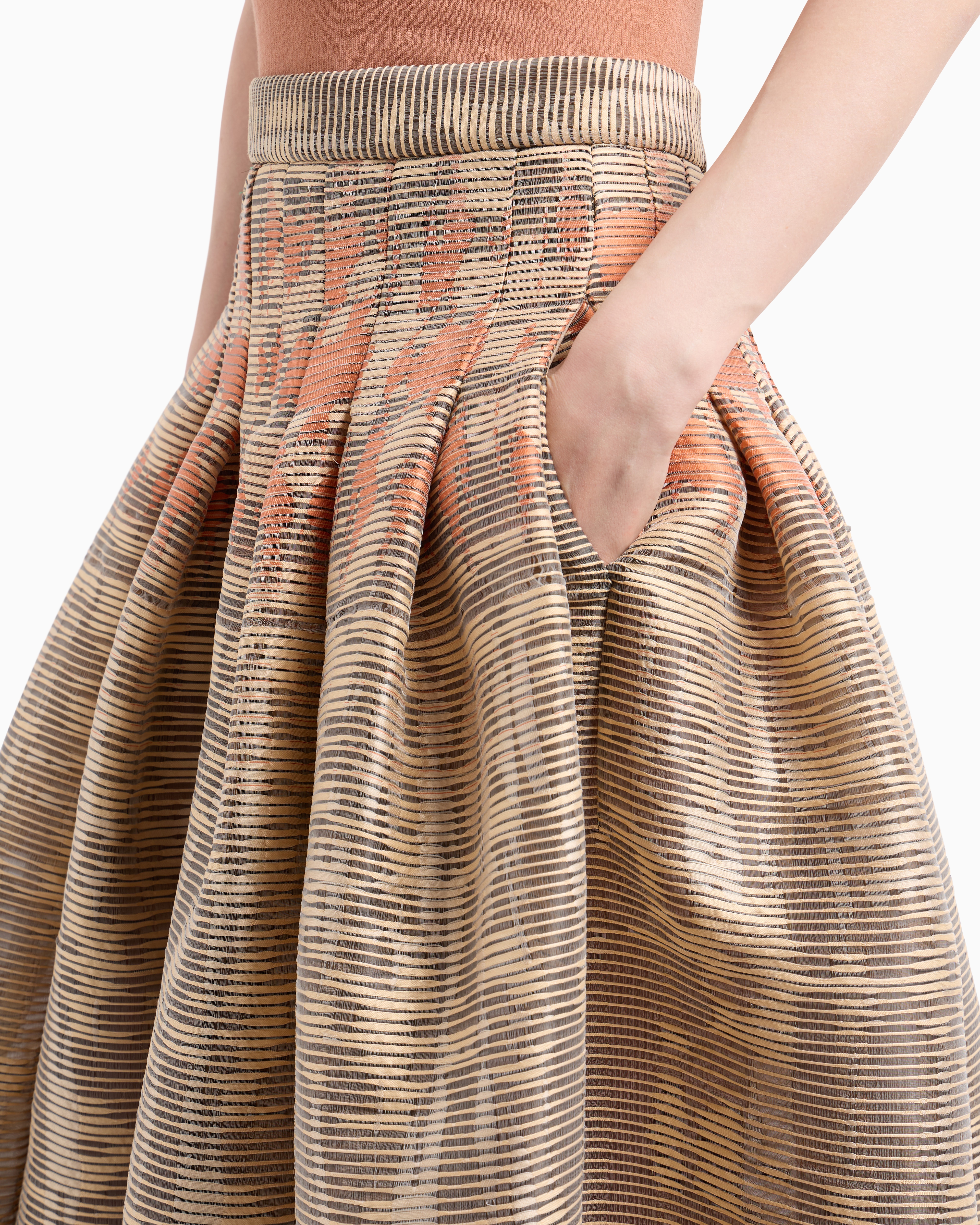 Giorgio Armani Abstract-pattern Maxi Skirt