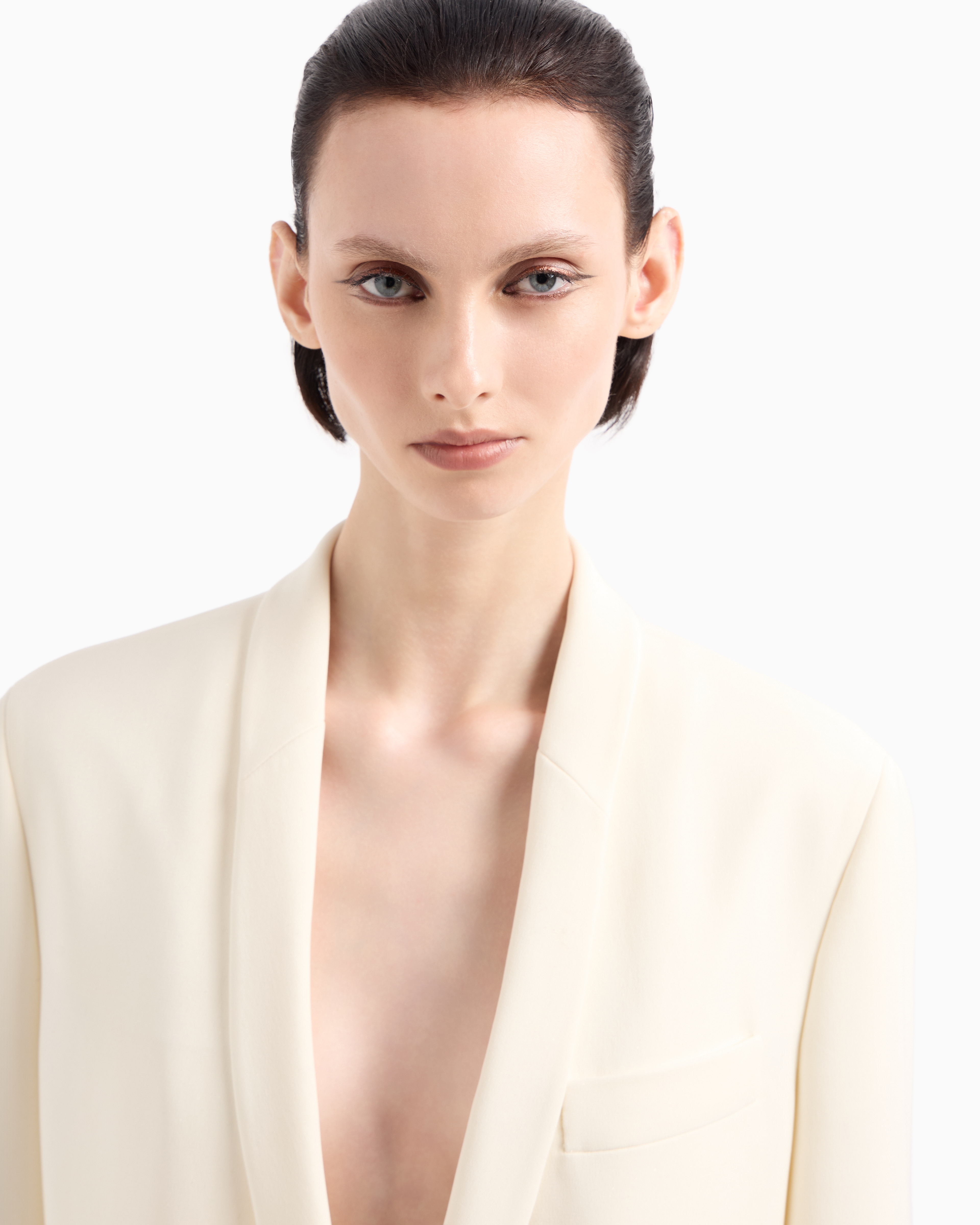 Giorgio Armani Glitter Silk-cady Single-breasted Jacket
