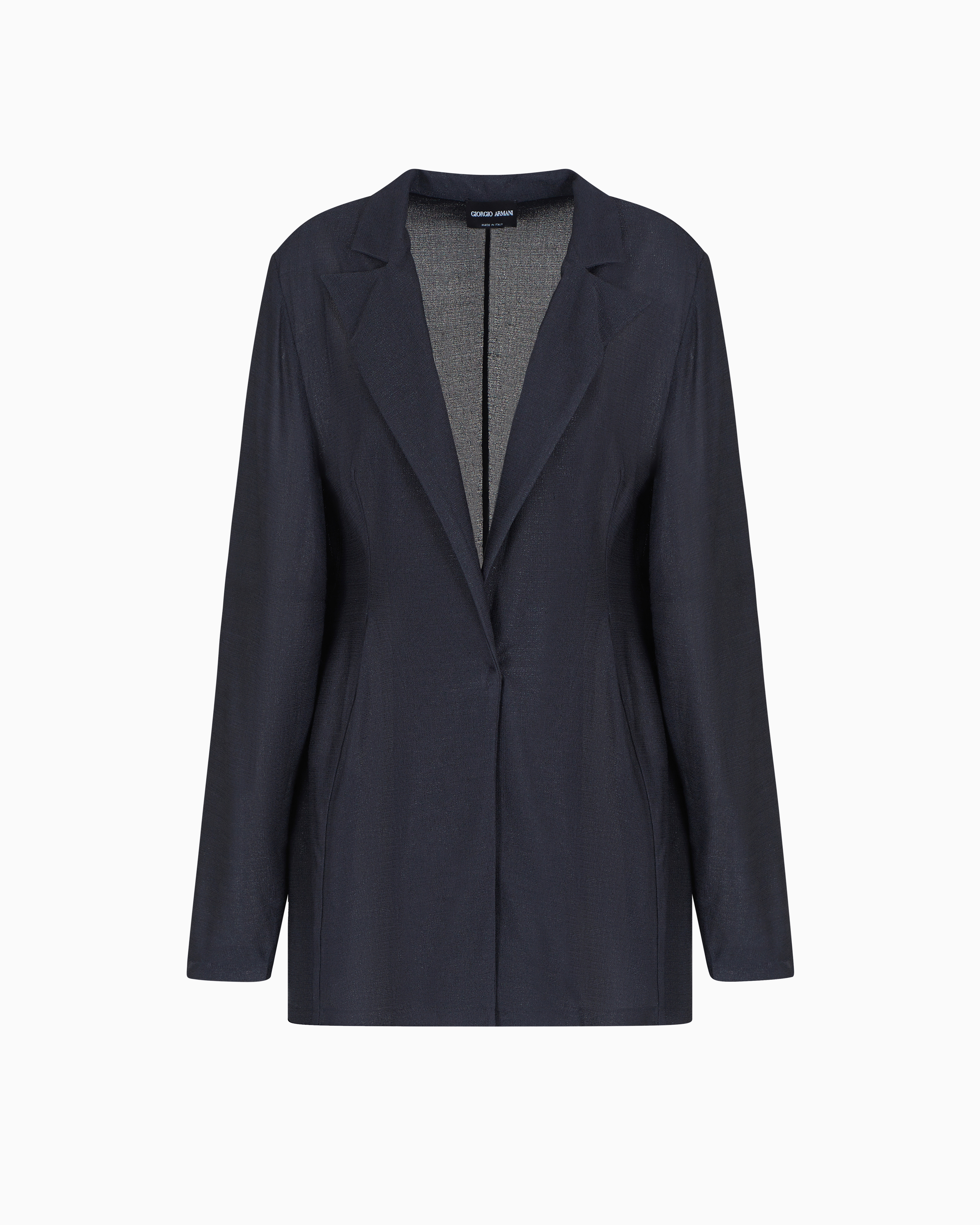 Single-breasted jacket in light viscose jersey | Giorgio Armani