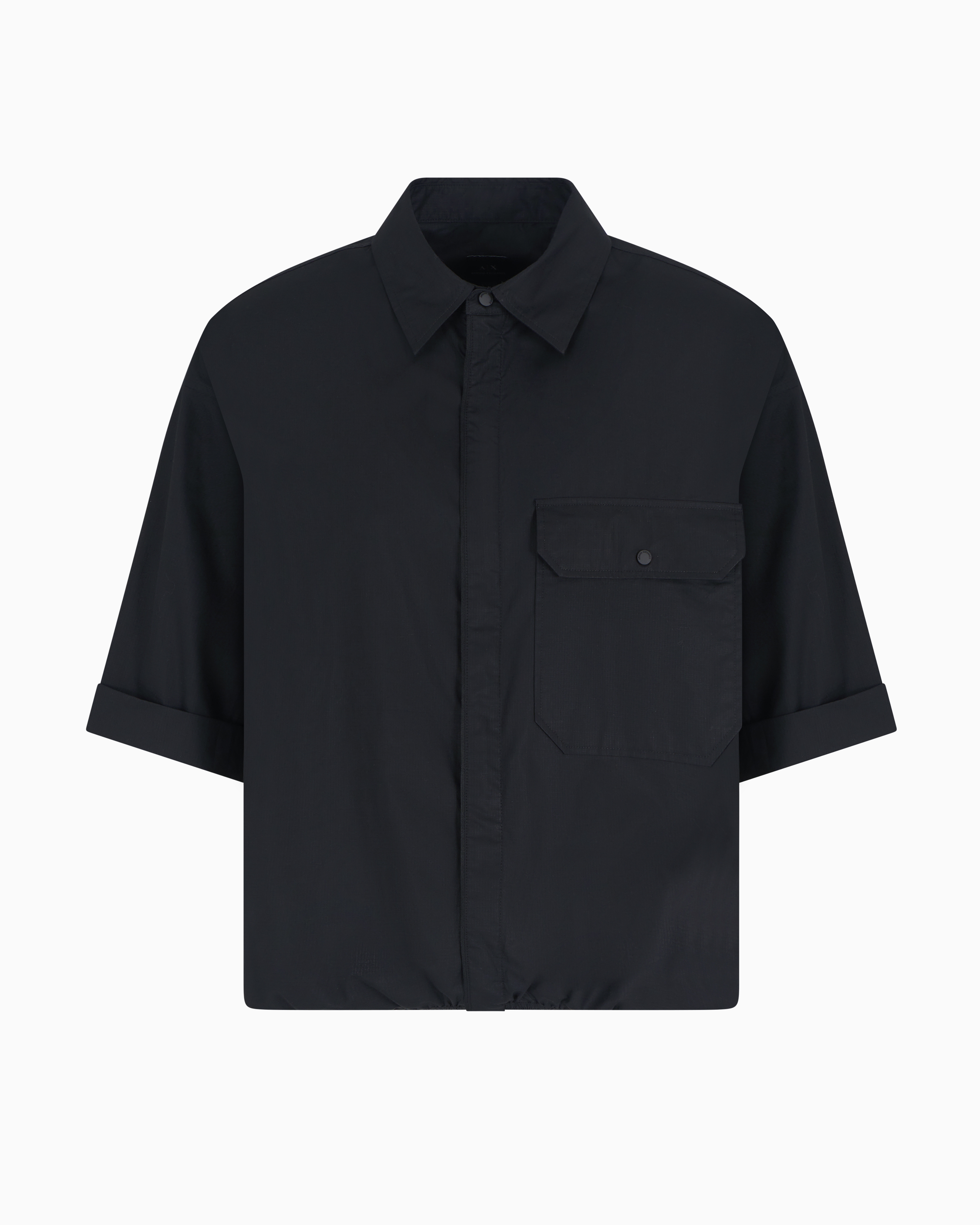 Armani Exchange Casual Shirts In Black