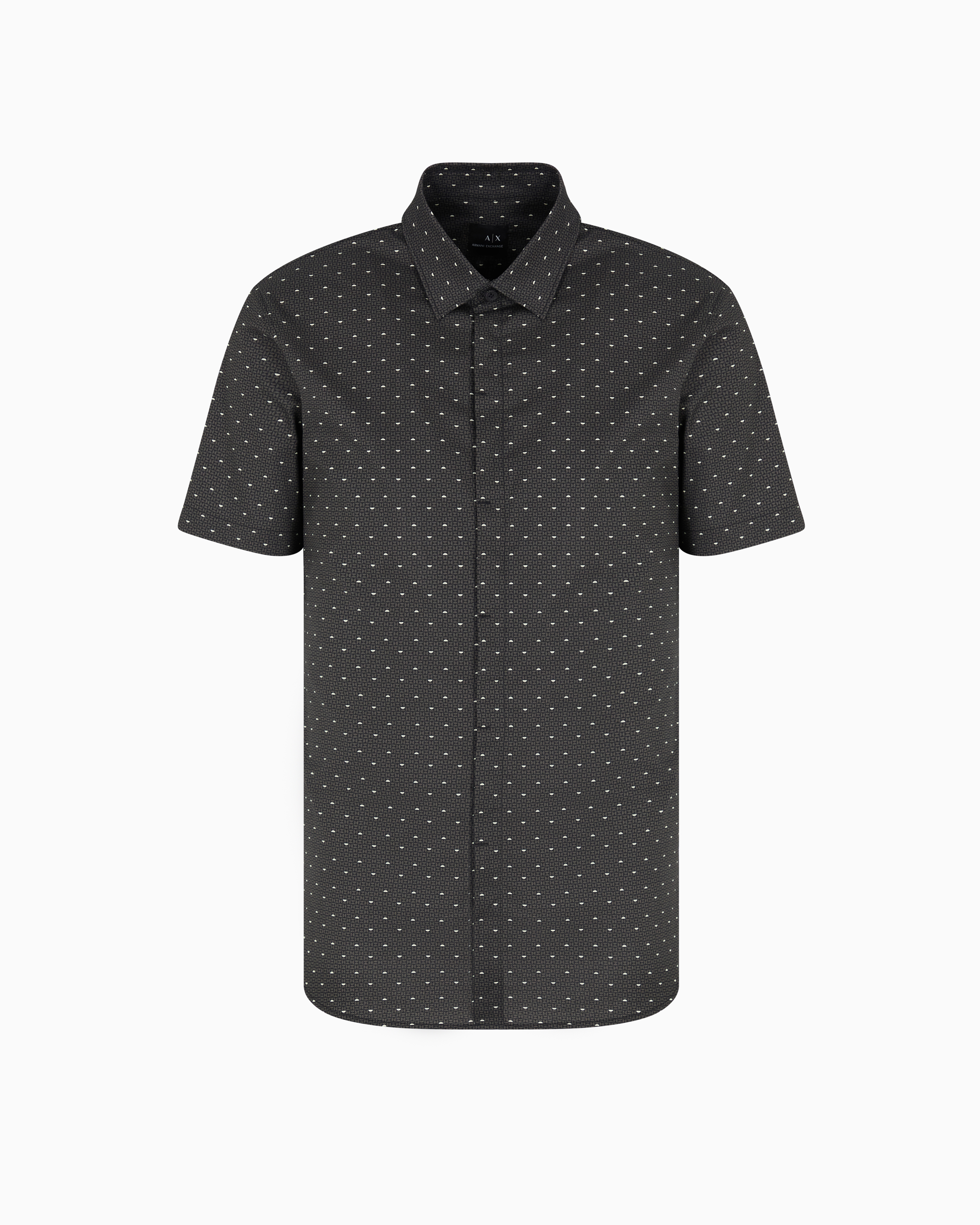 Armani Exchange Casual Shirts In Black