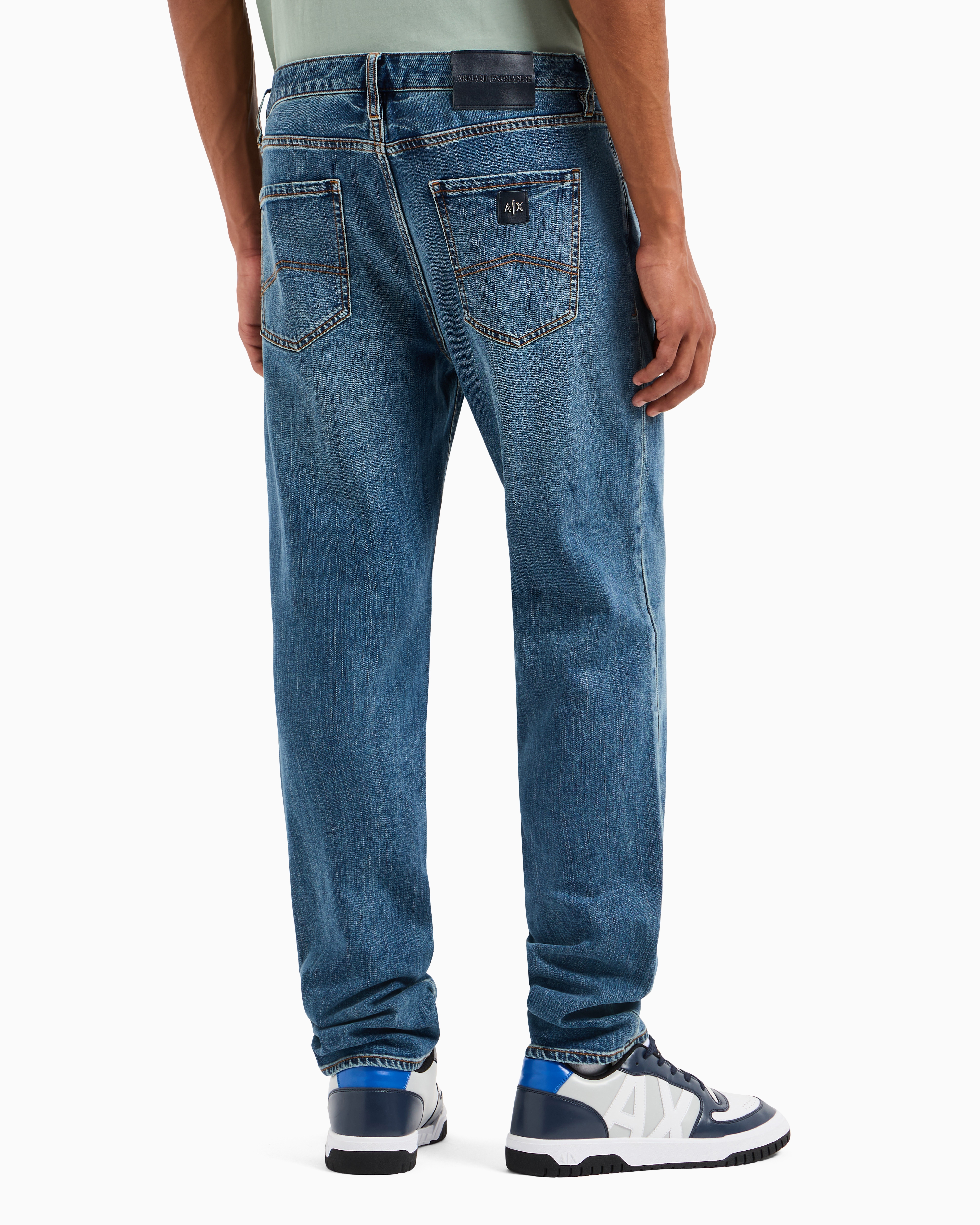 デニム・ジーパン Emporio Armani Stretch Denim Jeans J13 slim fit jeans in indigo denim | Armani Exchange