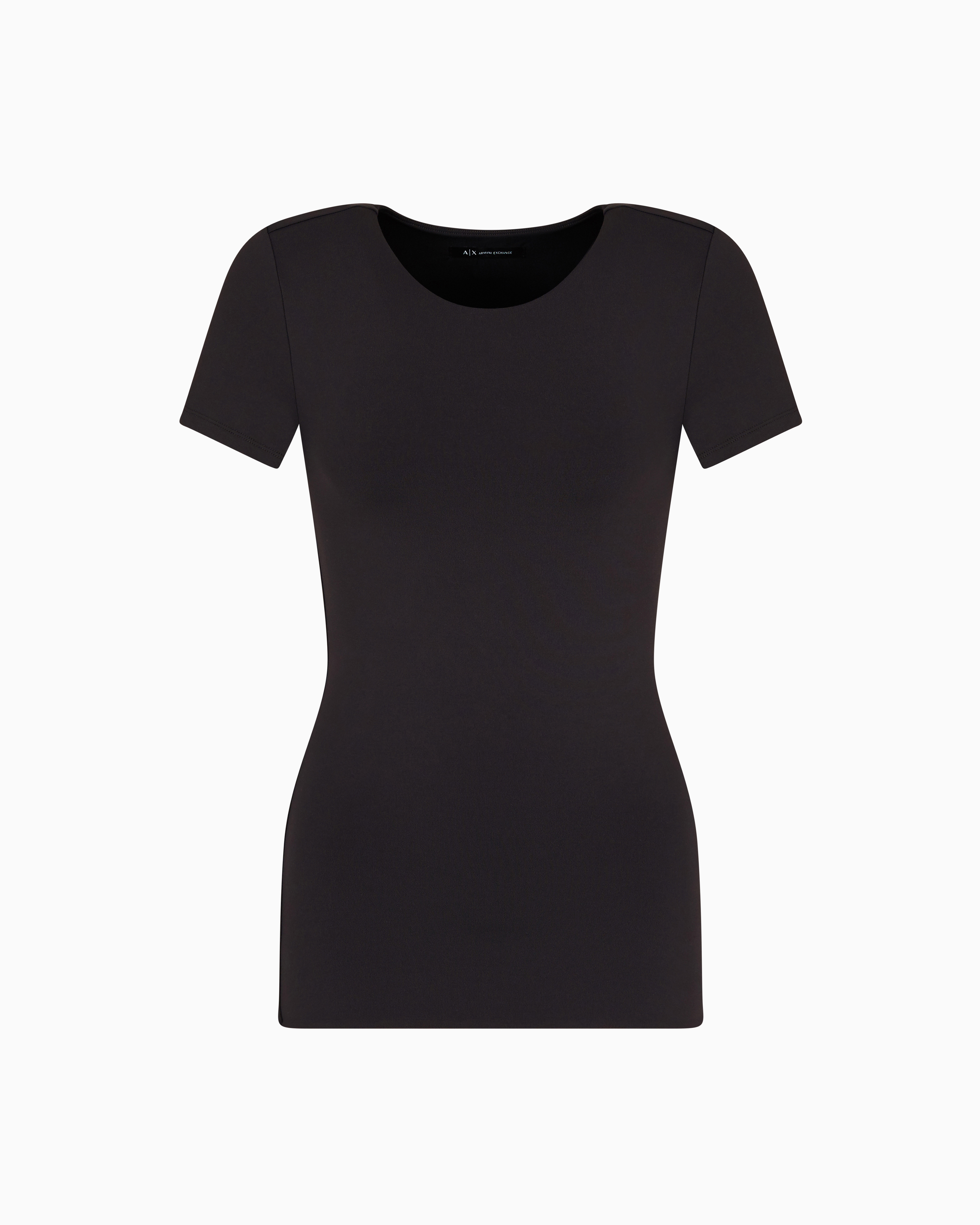 Armani Exchange Slim Fit T-shirts In Black