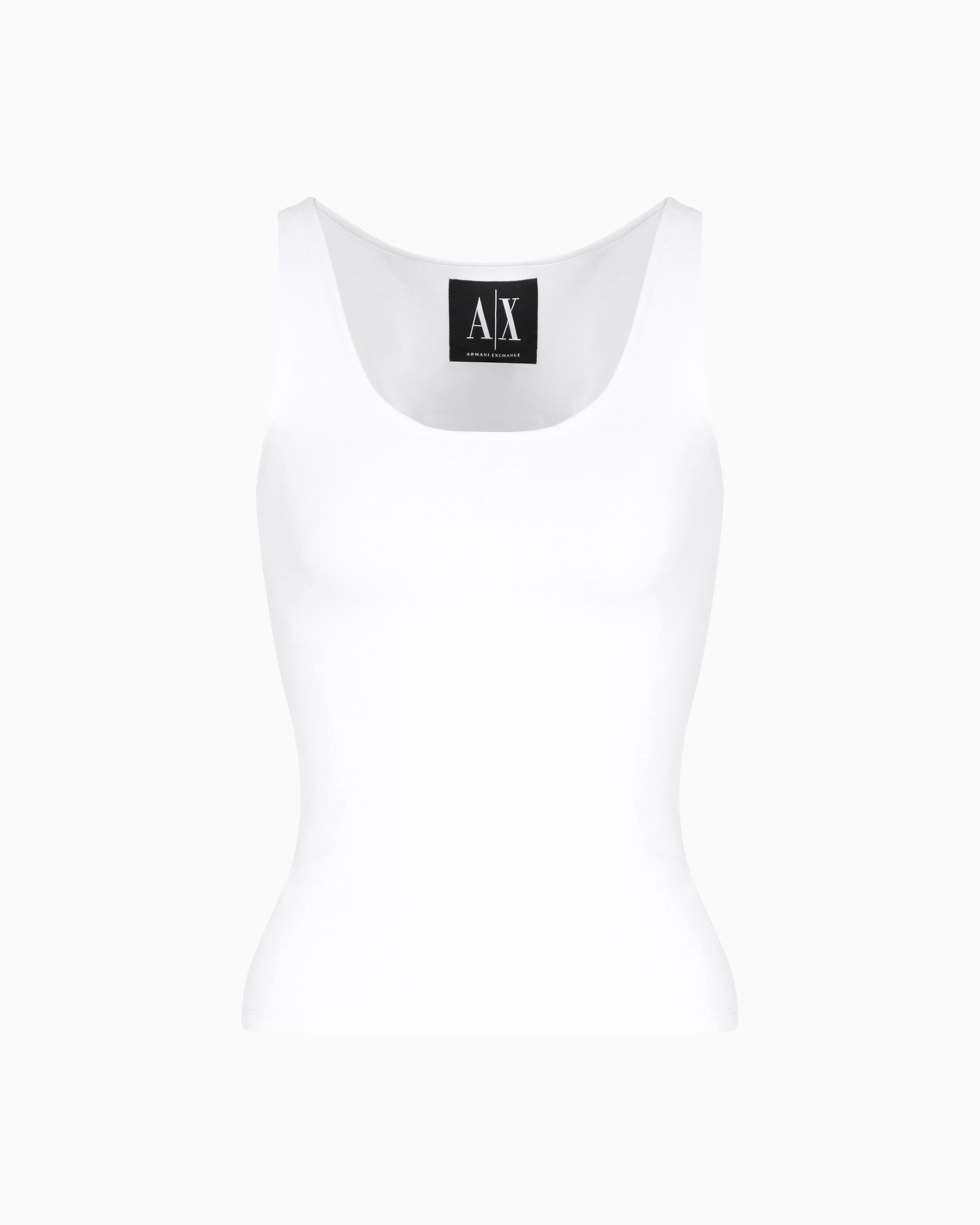 Armani Exchange Tank Tops In White
