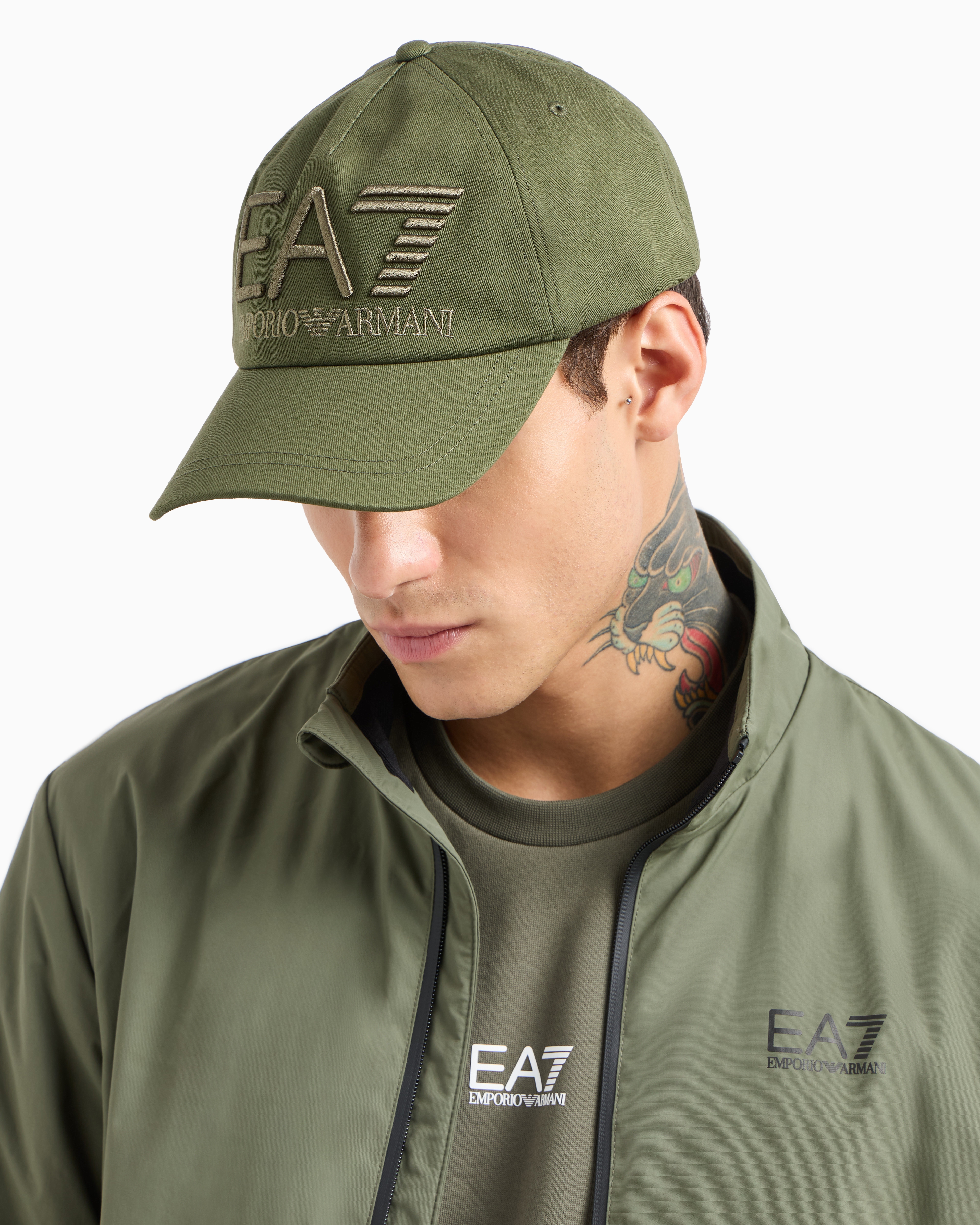 EA7 LOGO SERIES COTTON BASEBALL CAP 