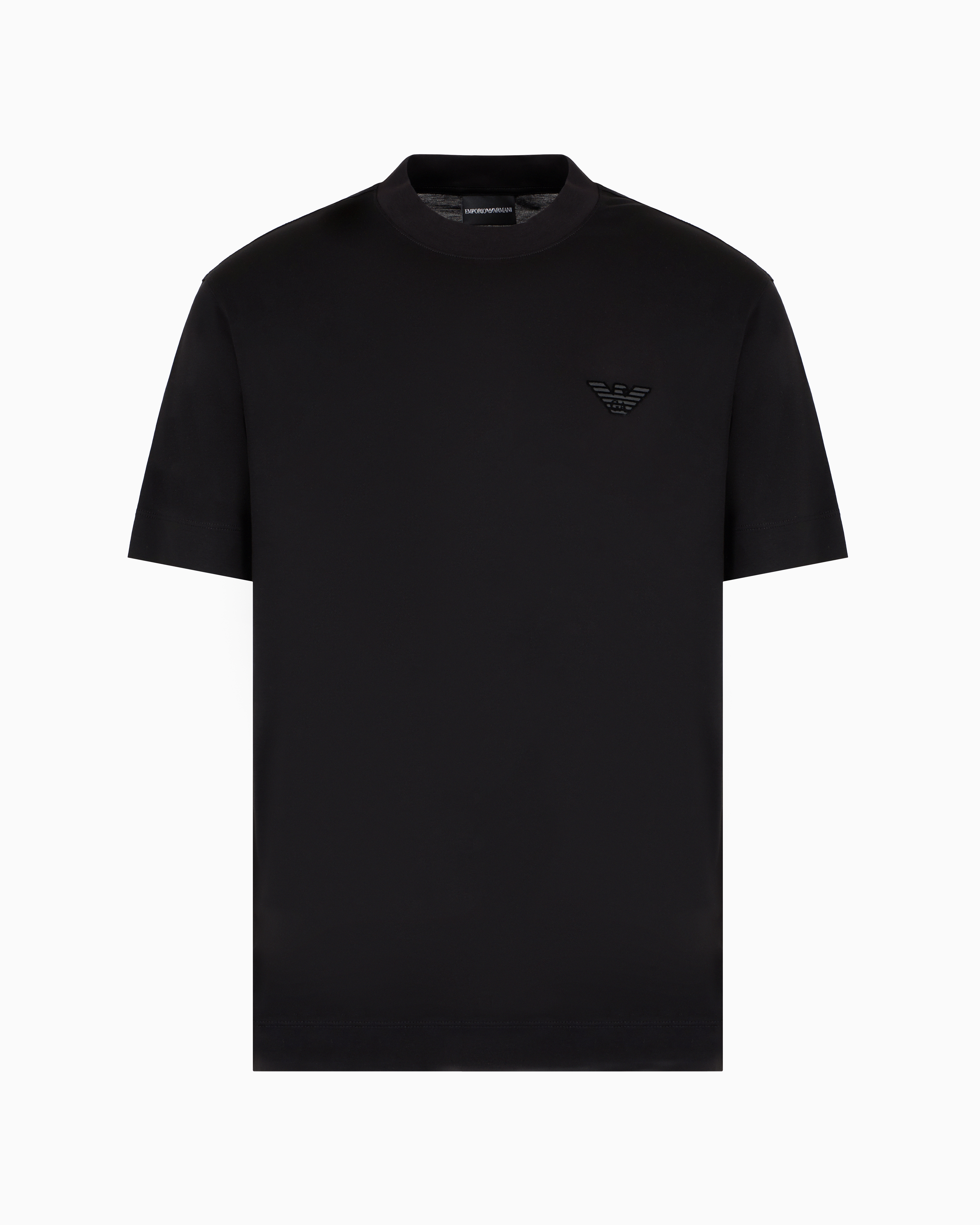 Emporio Armani Official Store Regular Fit T-shirts In Black